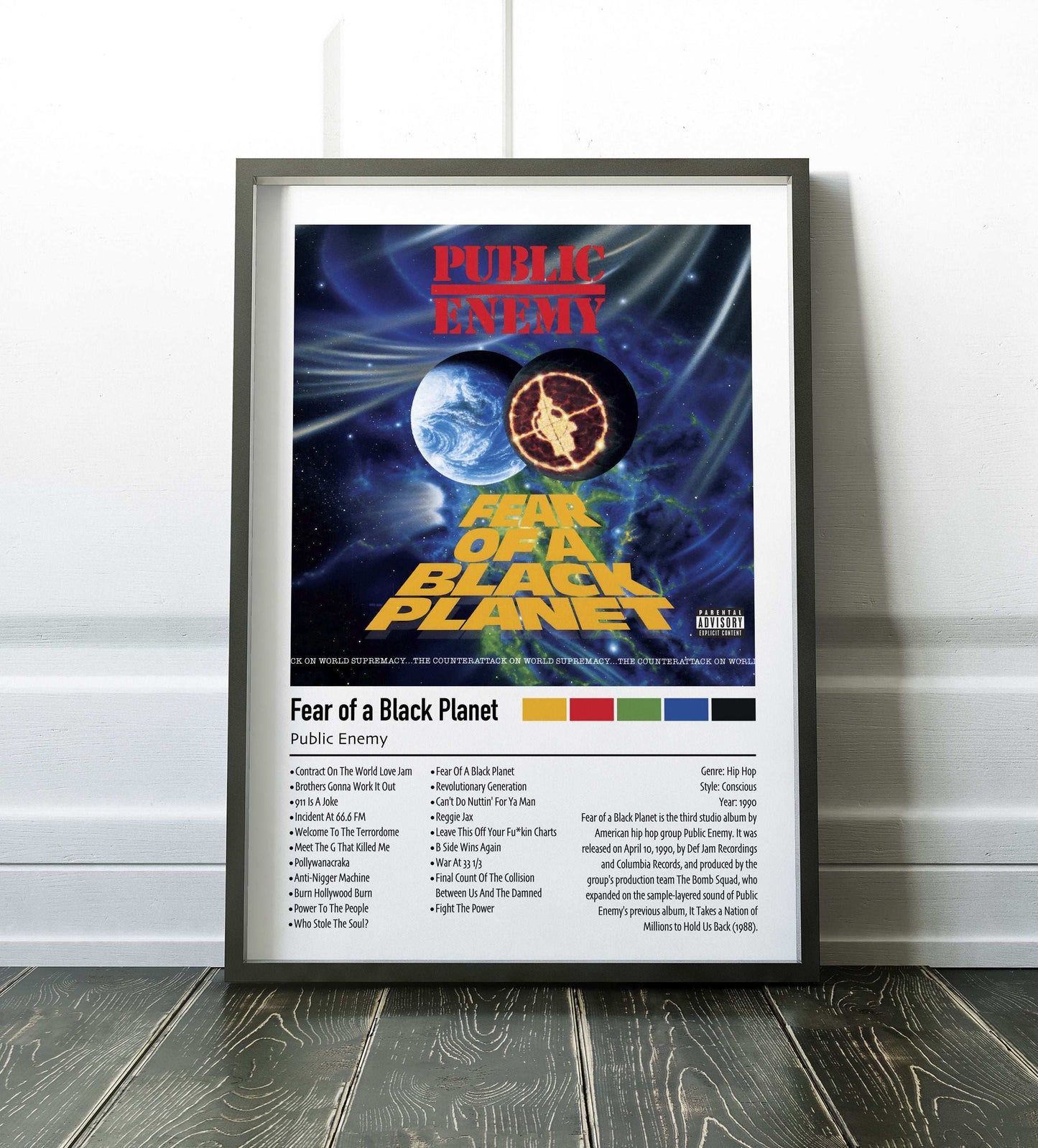 Public Enemy | Fear of a Ruff Planet | Custom Album Cover Poster Print