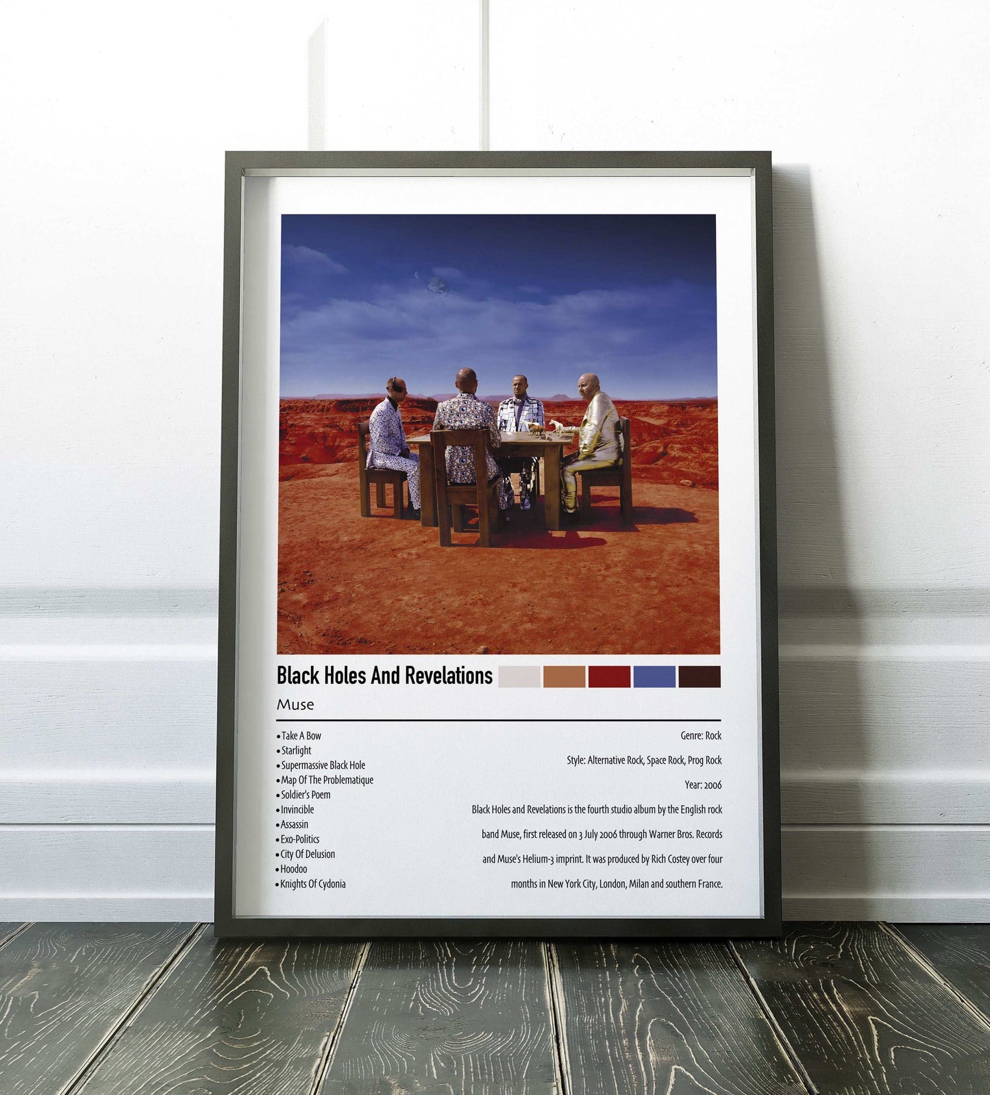 Muse | Black Holes And Revelations | Custom Album Cover Poster Print