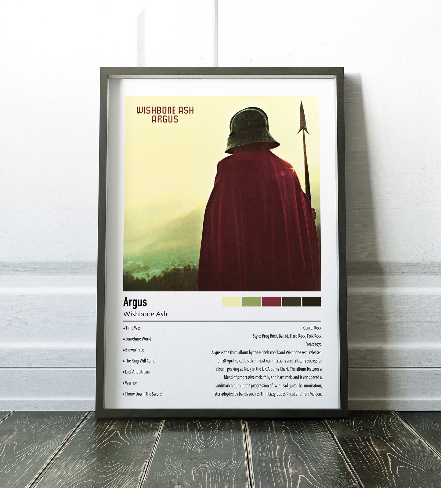 Wishbone Ash | Argus | Custom Album Cover Poster Print