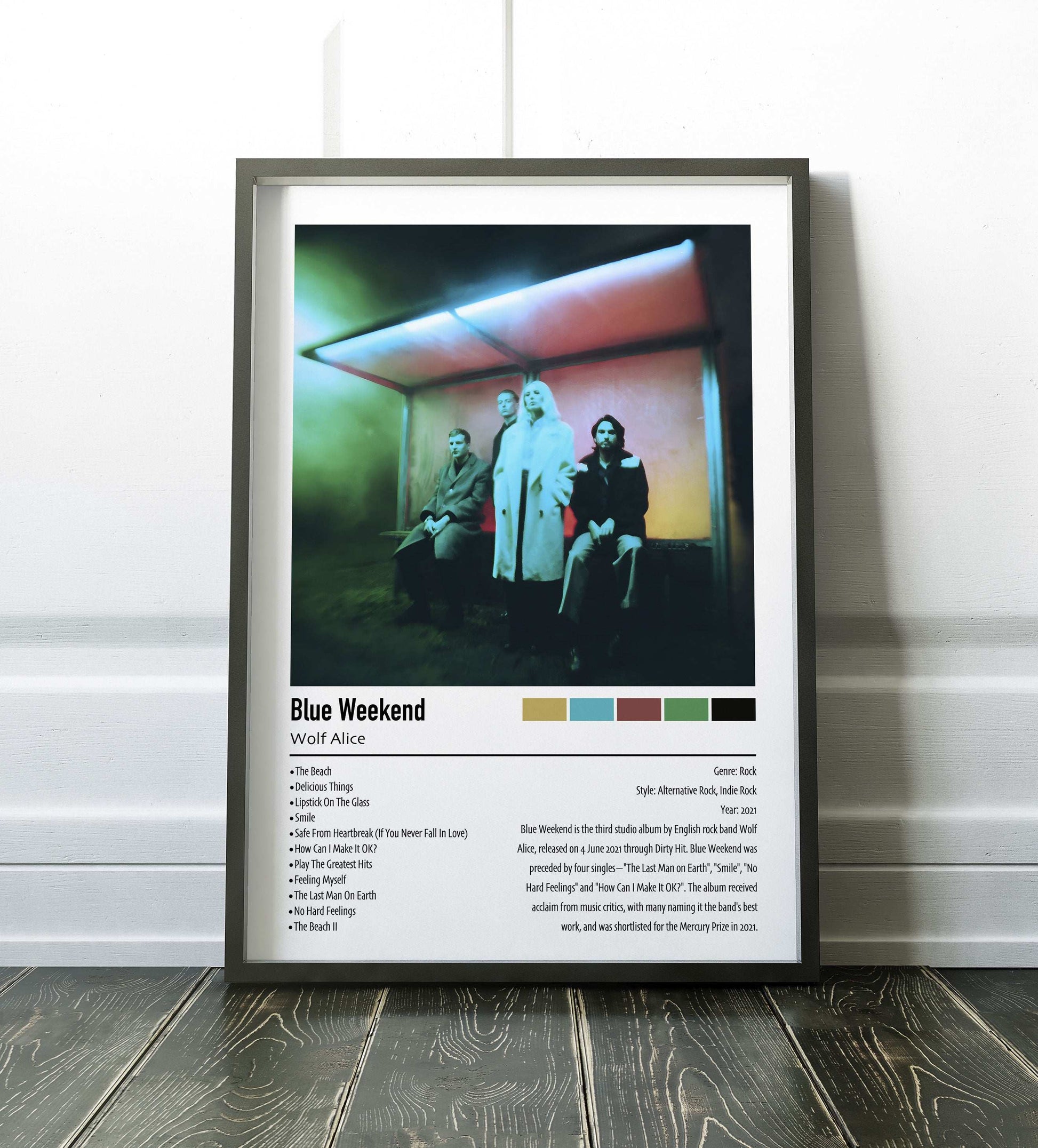 Wolf Alice | Blue Weekend | Custom Album Cover Poster Print