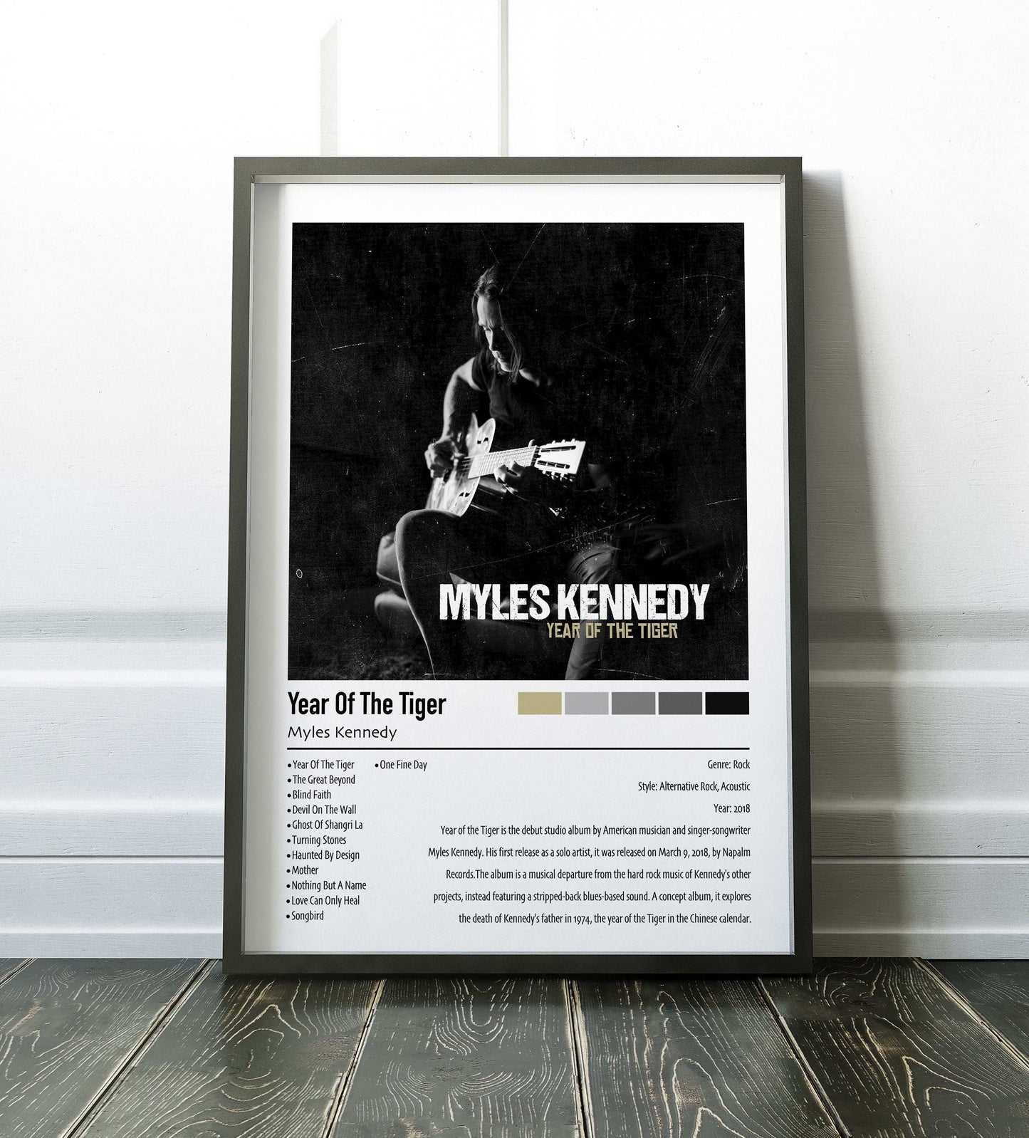 Myles Kennedy | Year Of The Tiger | Custom Album Cover Poster Print