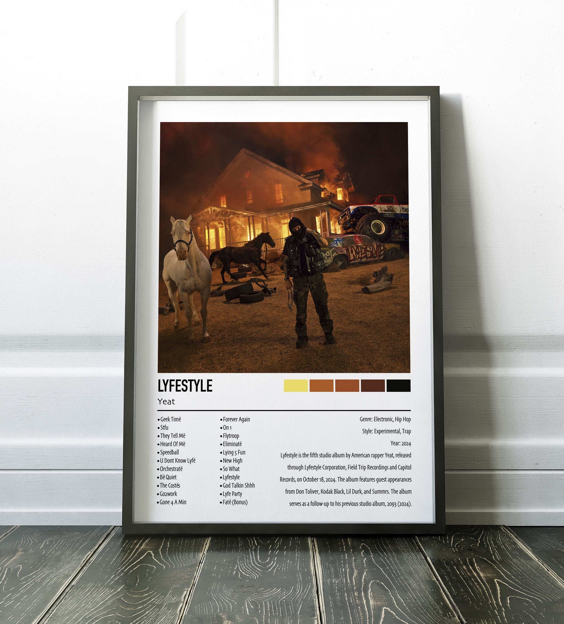 Yeat | LYFESTYLE | Custom Album Cover Poster Print