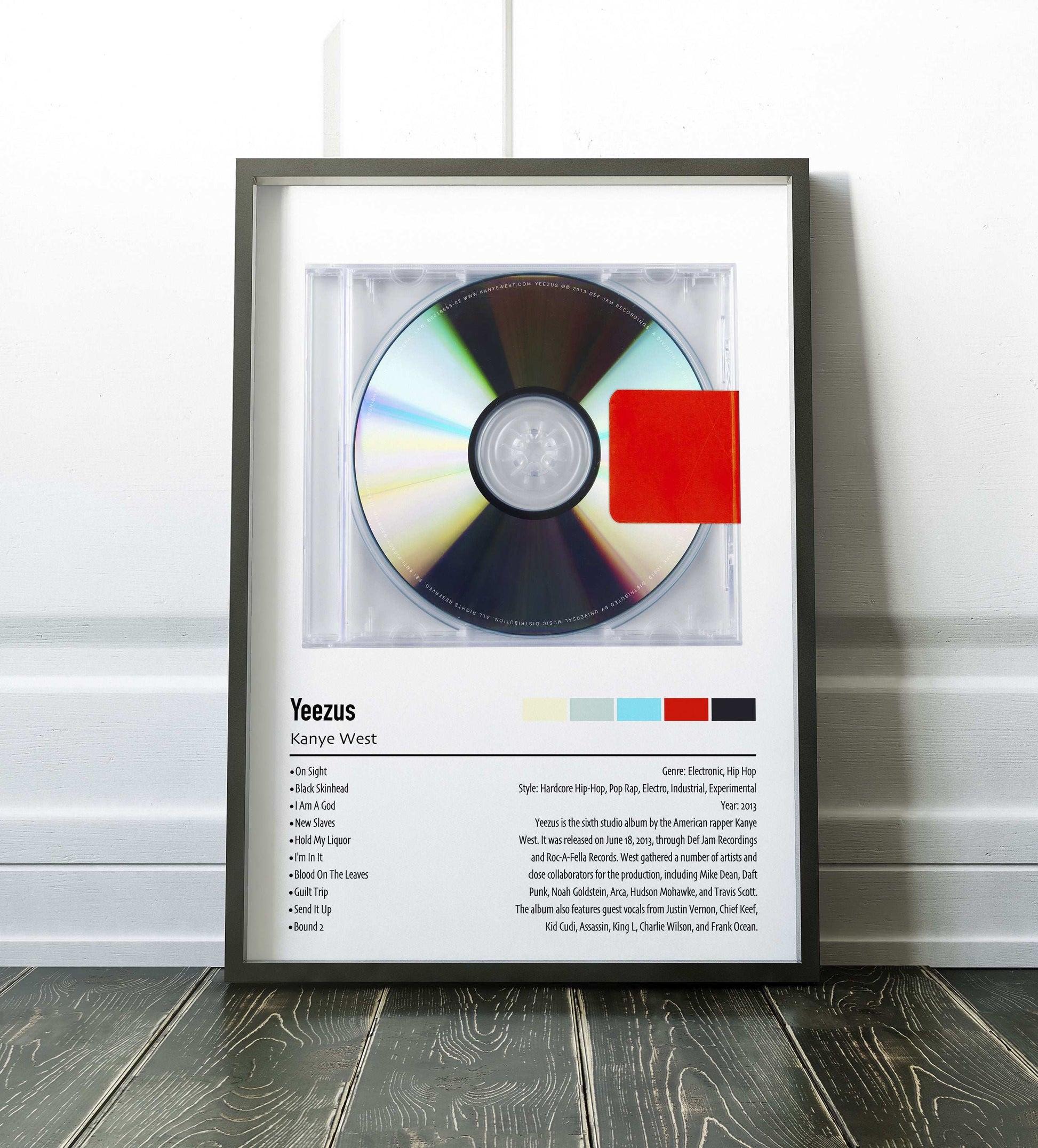 Kanye West | Yeezus | Custom Album Cover Poster Print