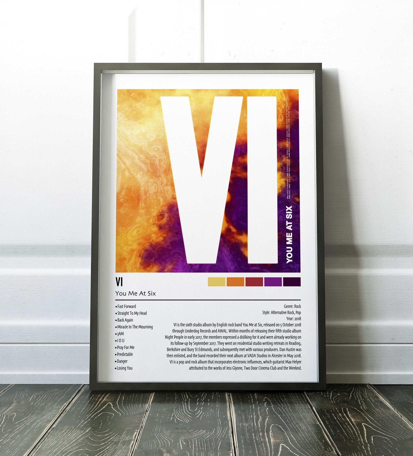 You Me At Six | VI | Custom Album Cover Poster Print