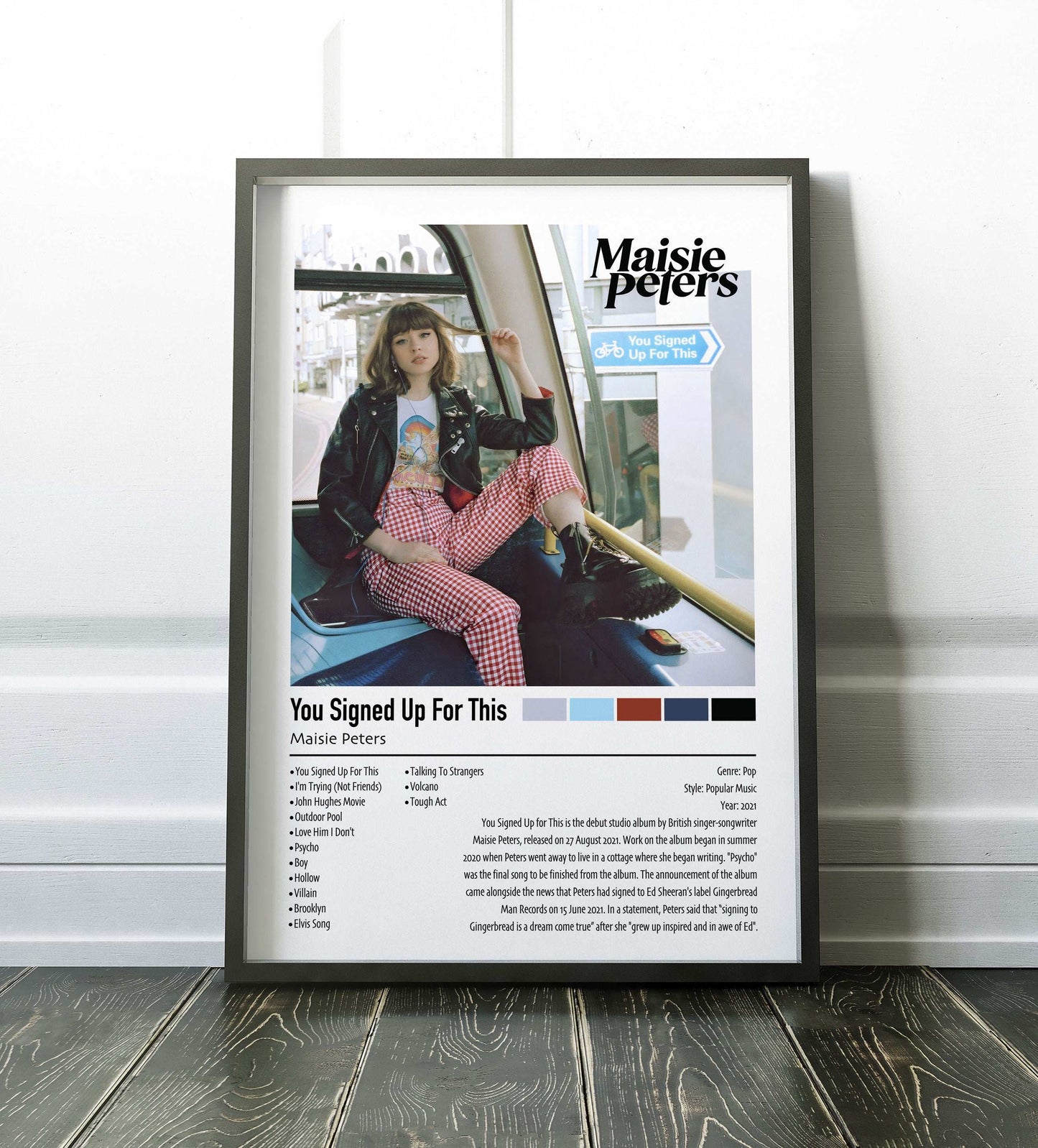 Maisie Peters | You Signed Up For This| Custom Album Cover Poster Print