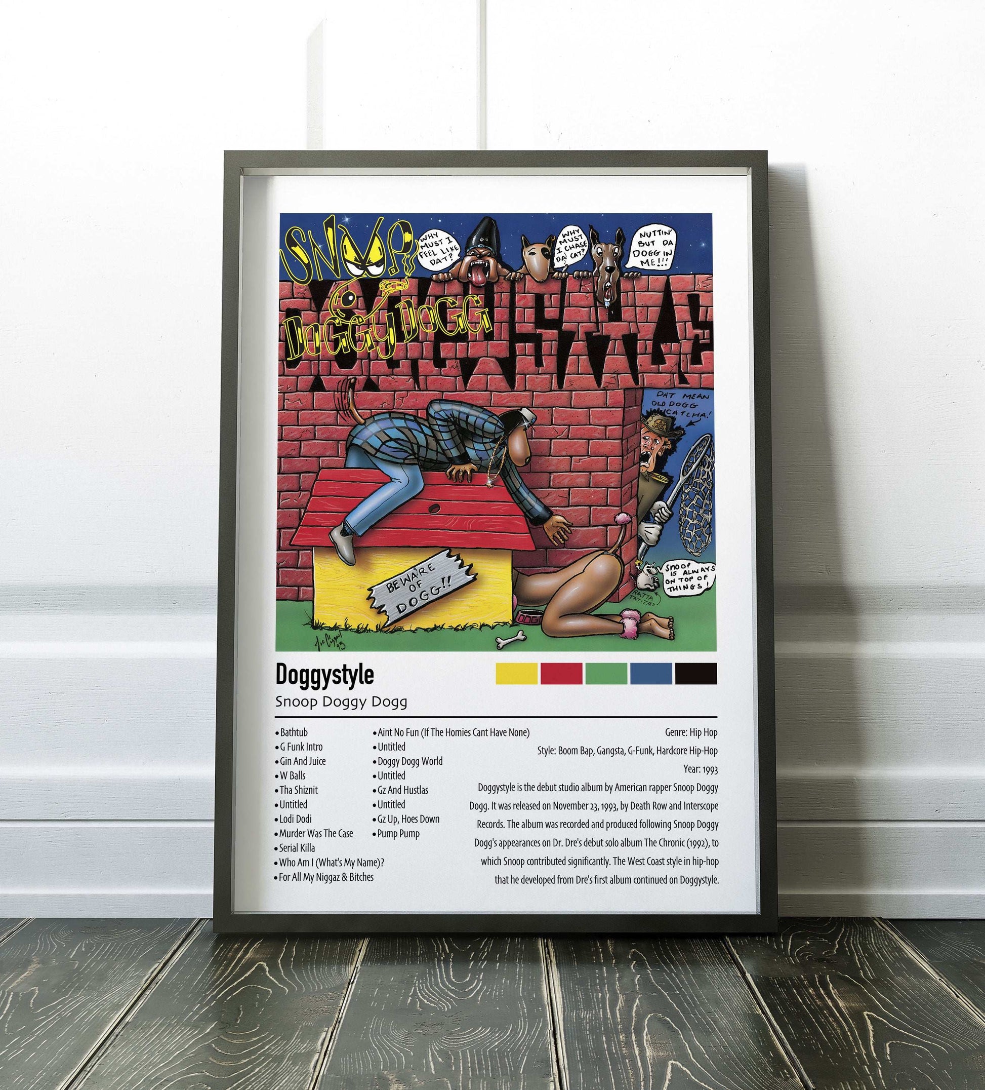 Snoop Doggy Dogg | Doggystyle | Custom Album Cover Poster Print