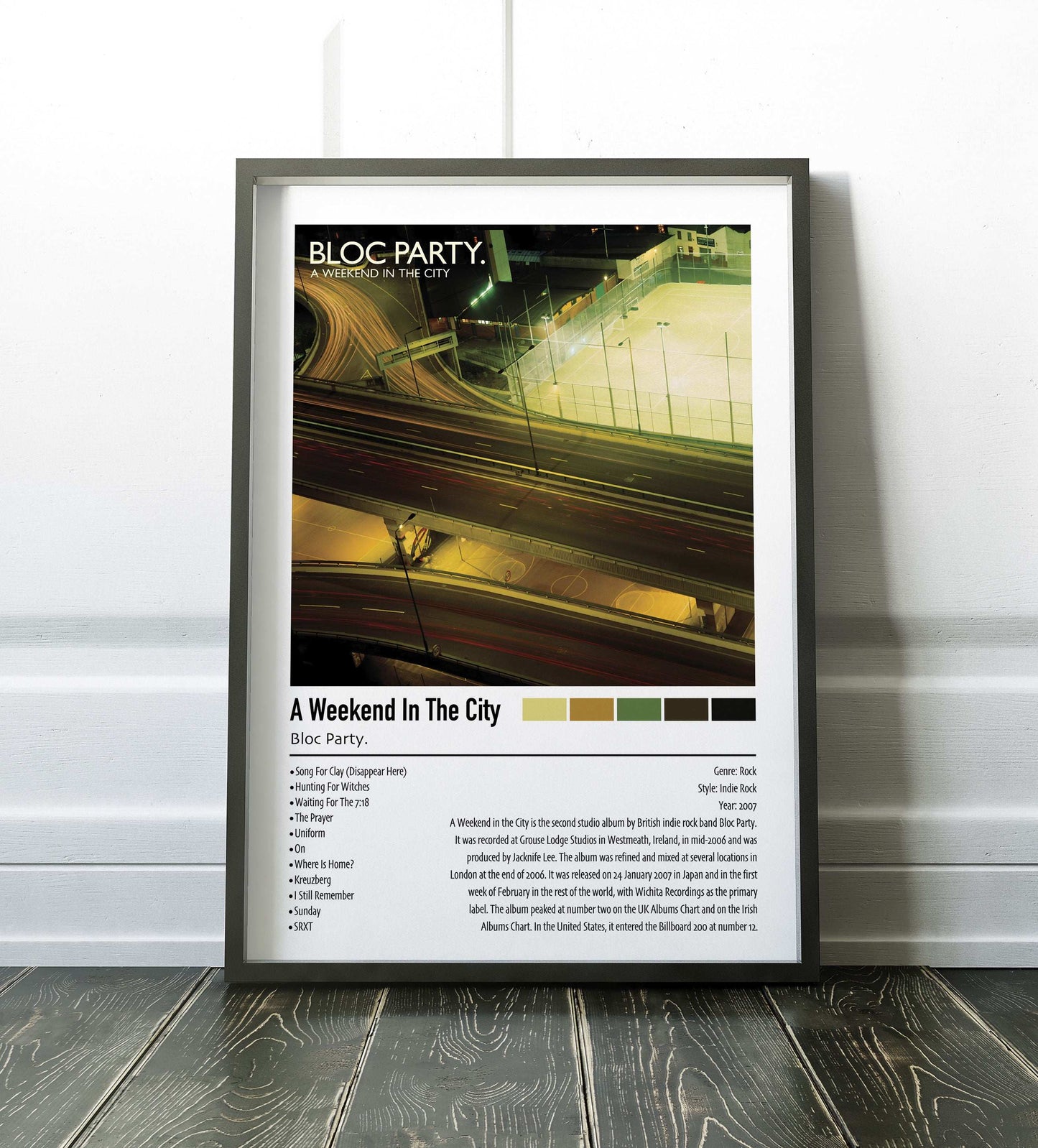 Bloc Party. | A Weekend In The City | Custom Album Cover Poster Print