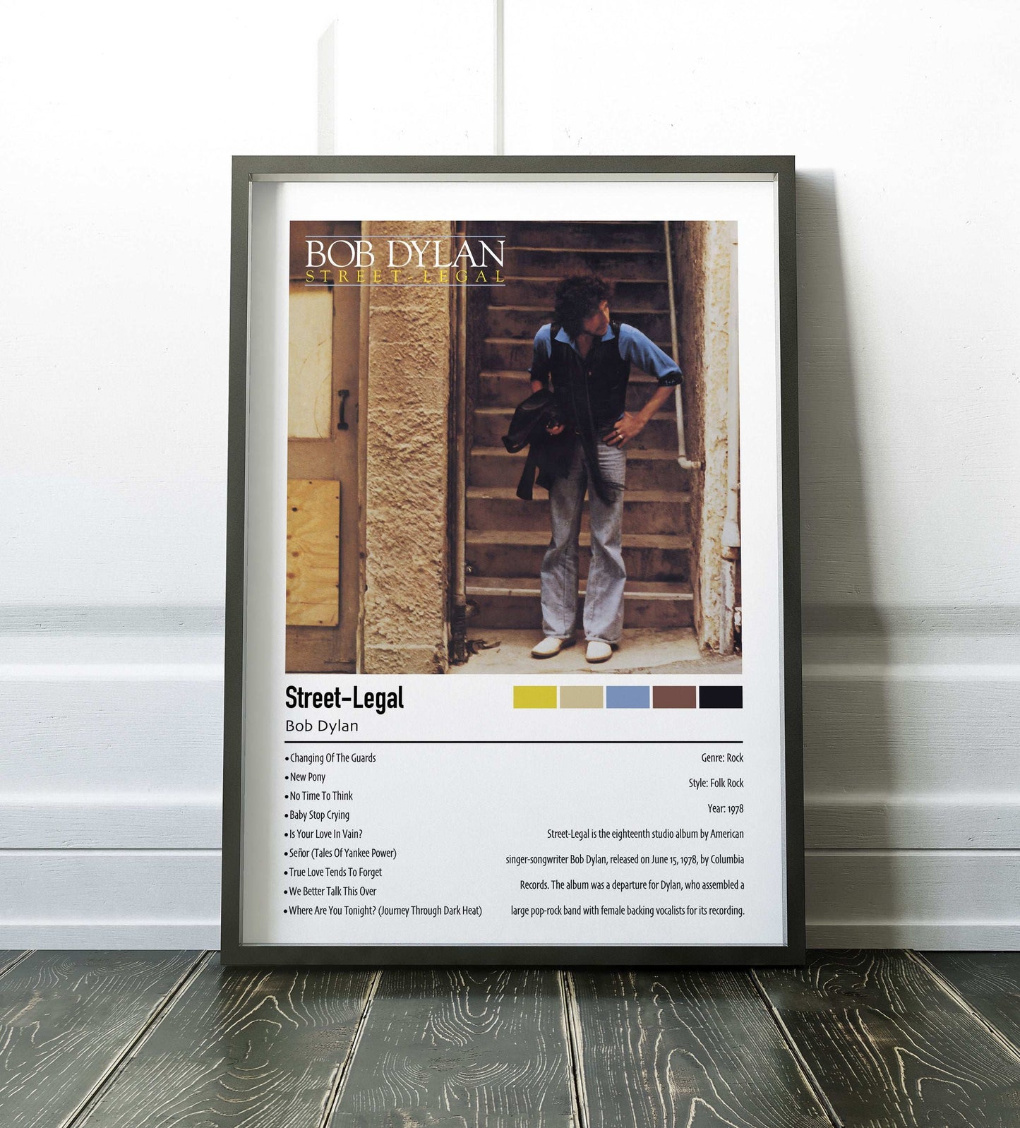 Bob Dylan | Street-Legal | Custom Album Cover Poster Print