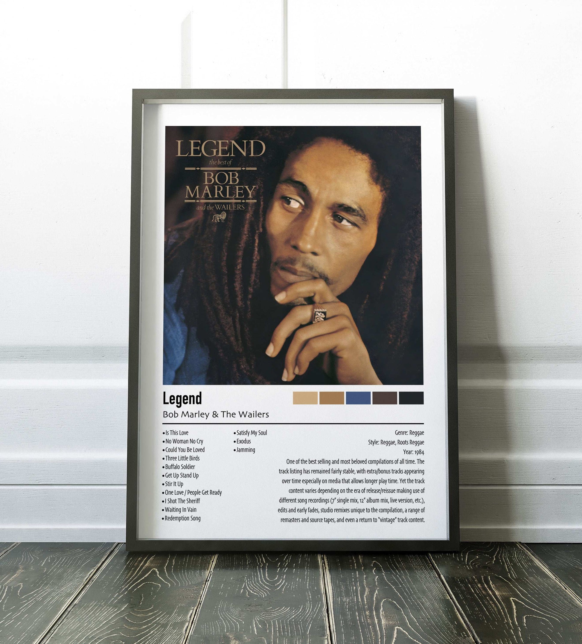 Bob Marley & The Wailers | Legend | Custom Album Cover Poster Print