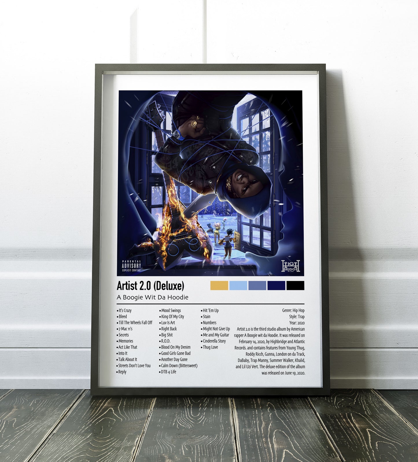 A Boogie Wit Da Hoodie | Artist 2.0 (Deluxe) | Custom Album Cover Poster Print