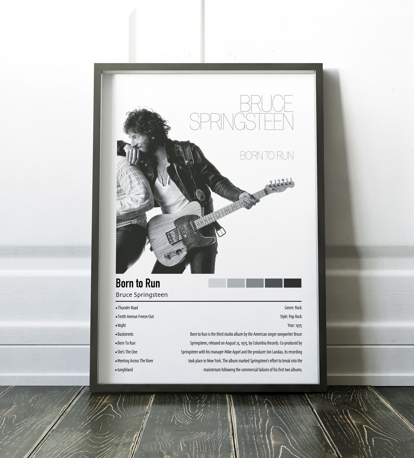 Bruce Springsteen | Born To Run | Custom Album Cover Poster Print