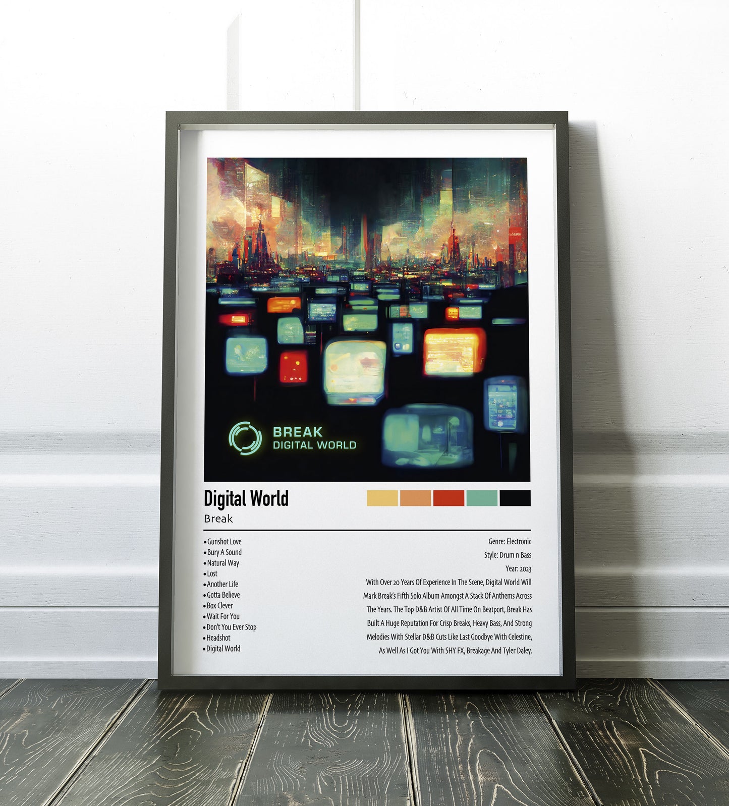 Break | Digital World | Custom Album Cover Poster Print