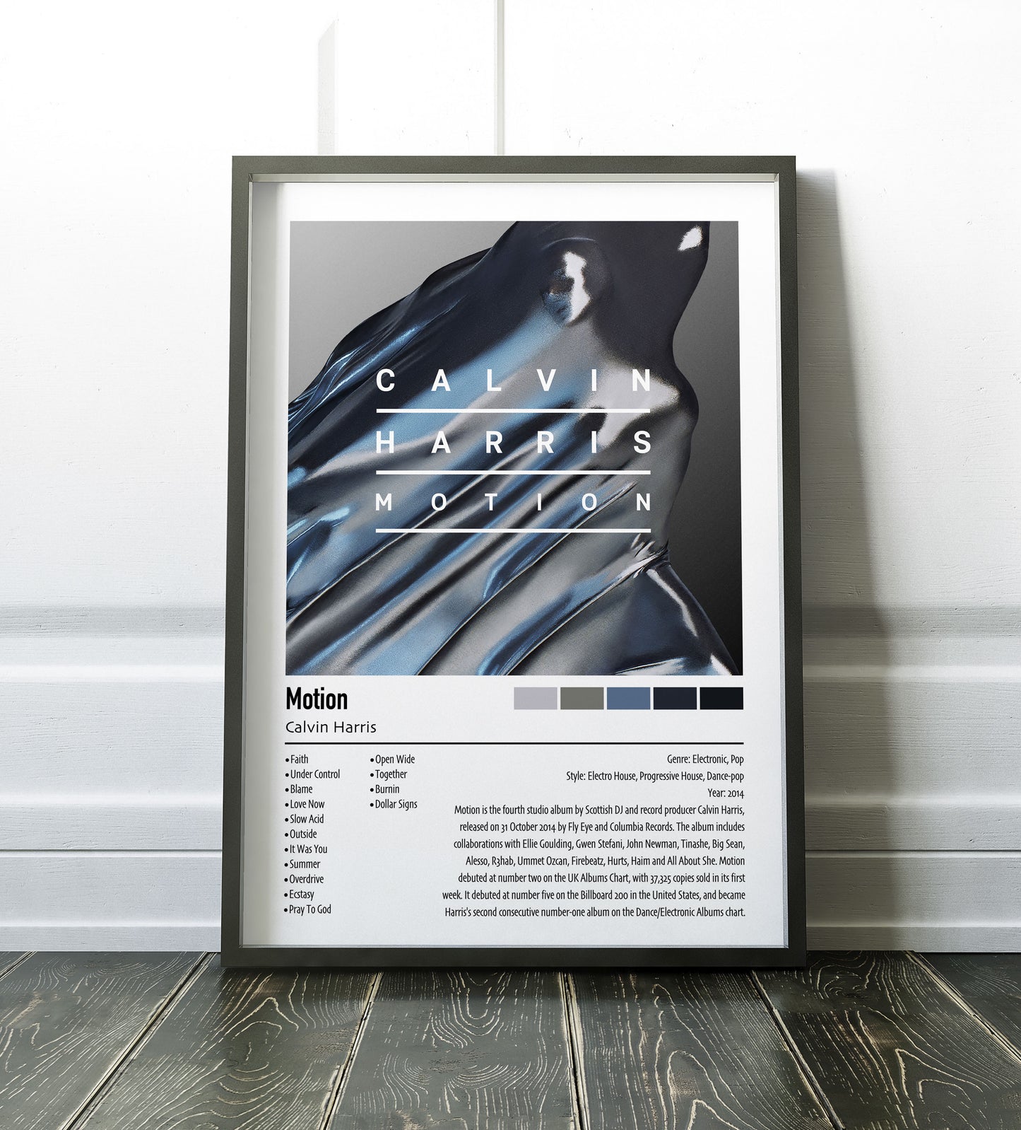 Calvin Harris | Motion | Custom Album Cover Poster Print