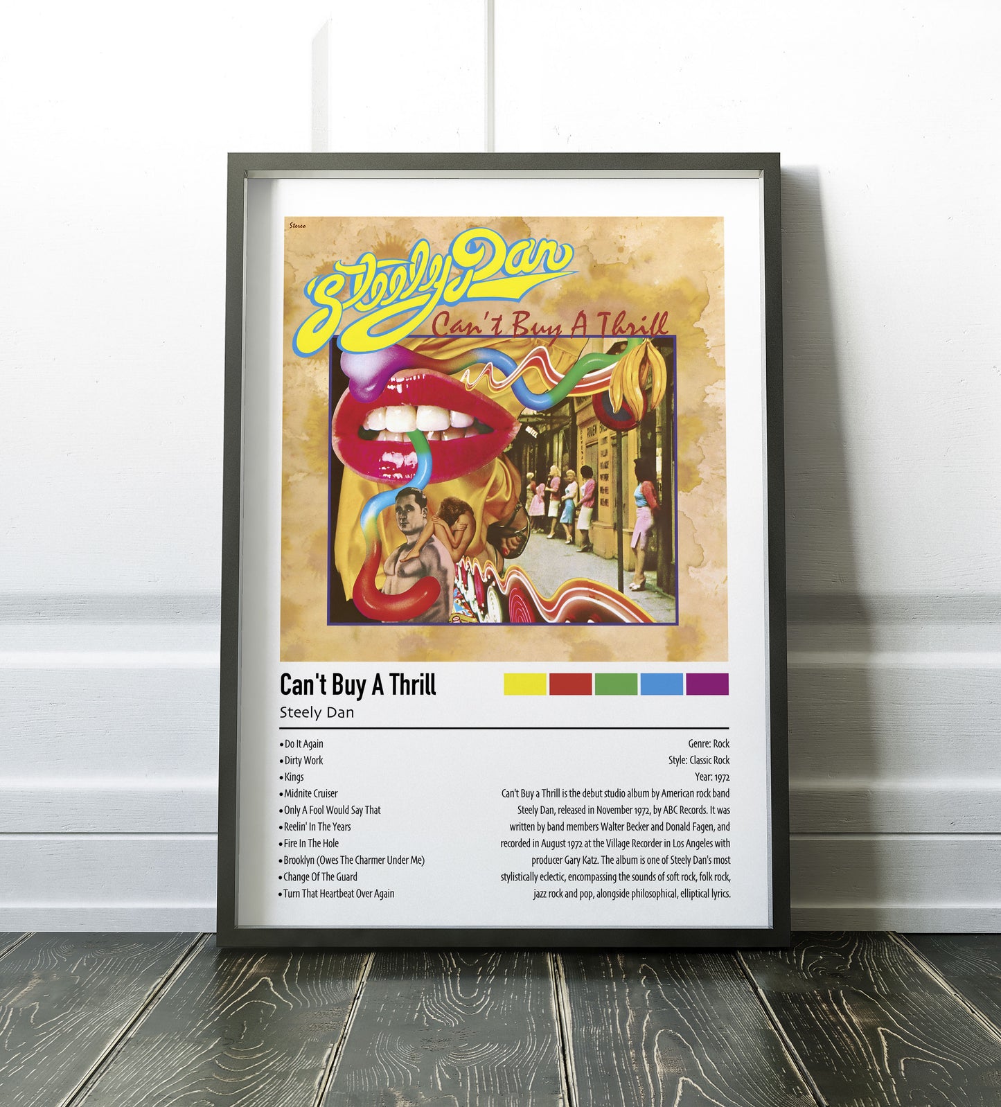Steely Dan | Can't Buy A Thrill | Custom Album Cover Poster Print