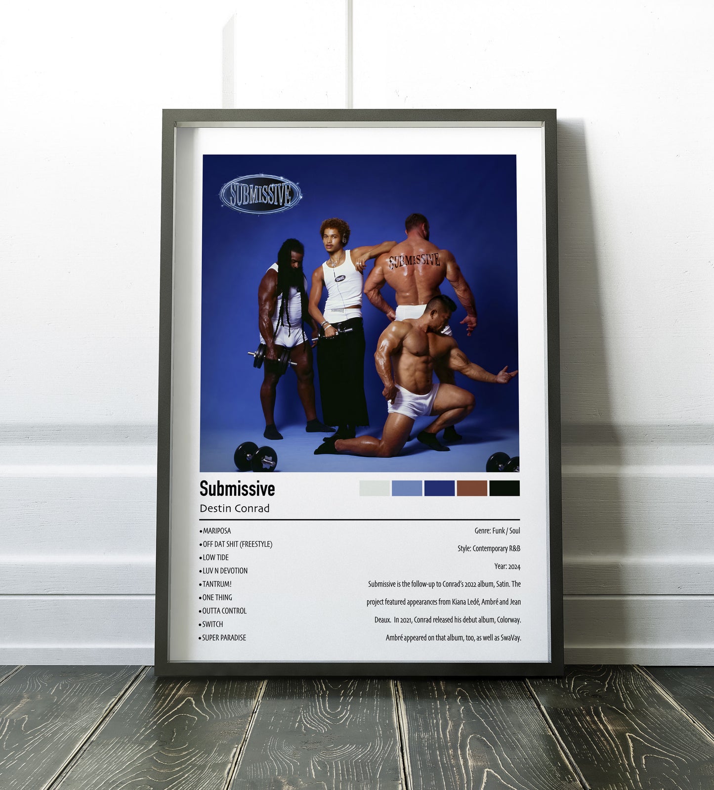 Destin Conrad | Submissive | Custom Album Cover Poster Print