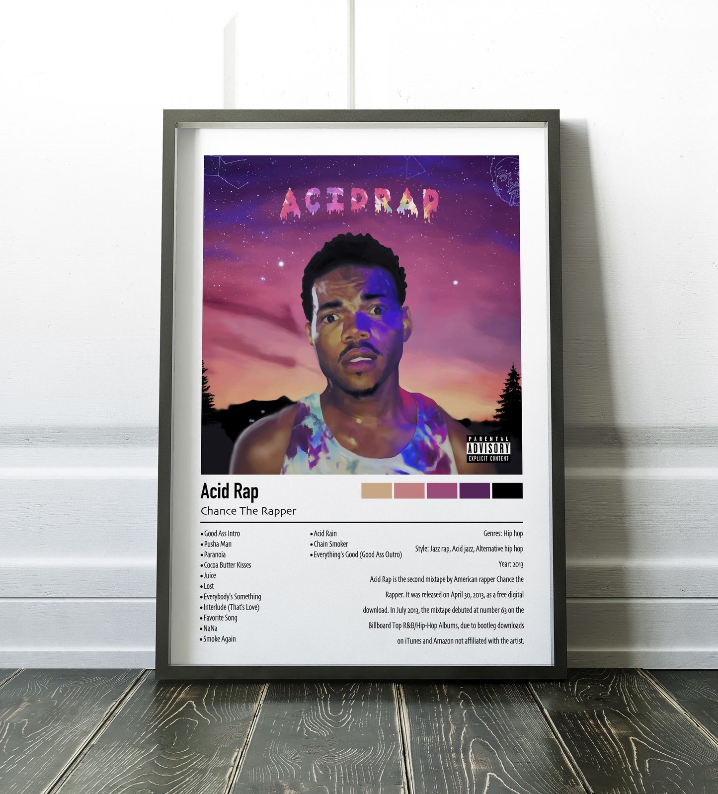 Chance The Rapper | Acid Rap | Custom Album Cover Poster Print
