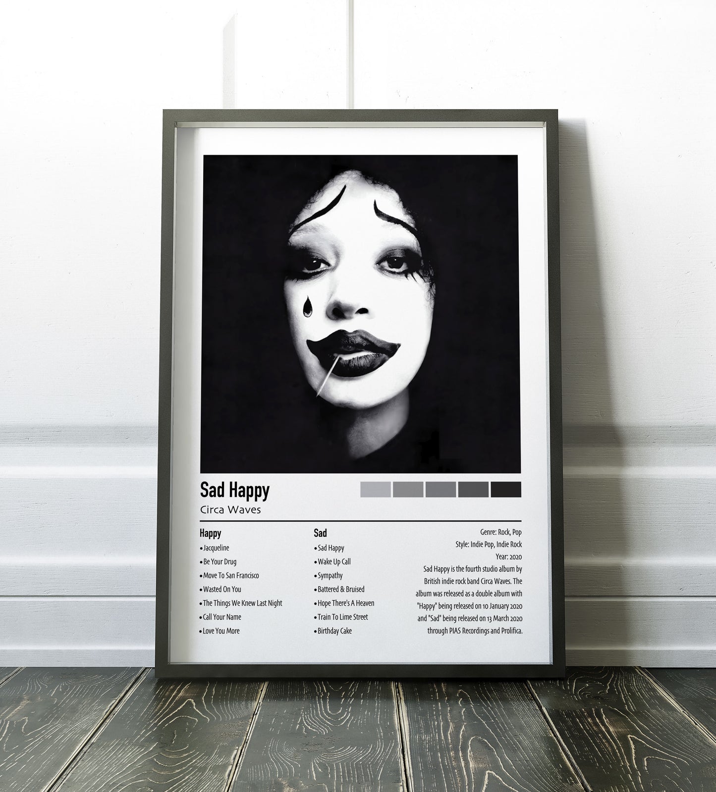 Circa Waves | Sad Happy | Custom Album Cover Poster Print