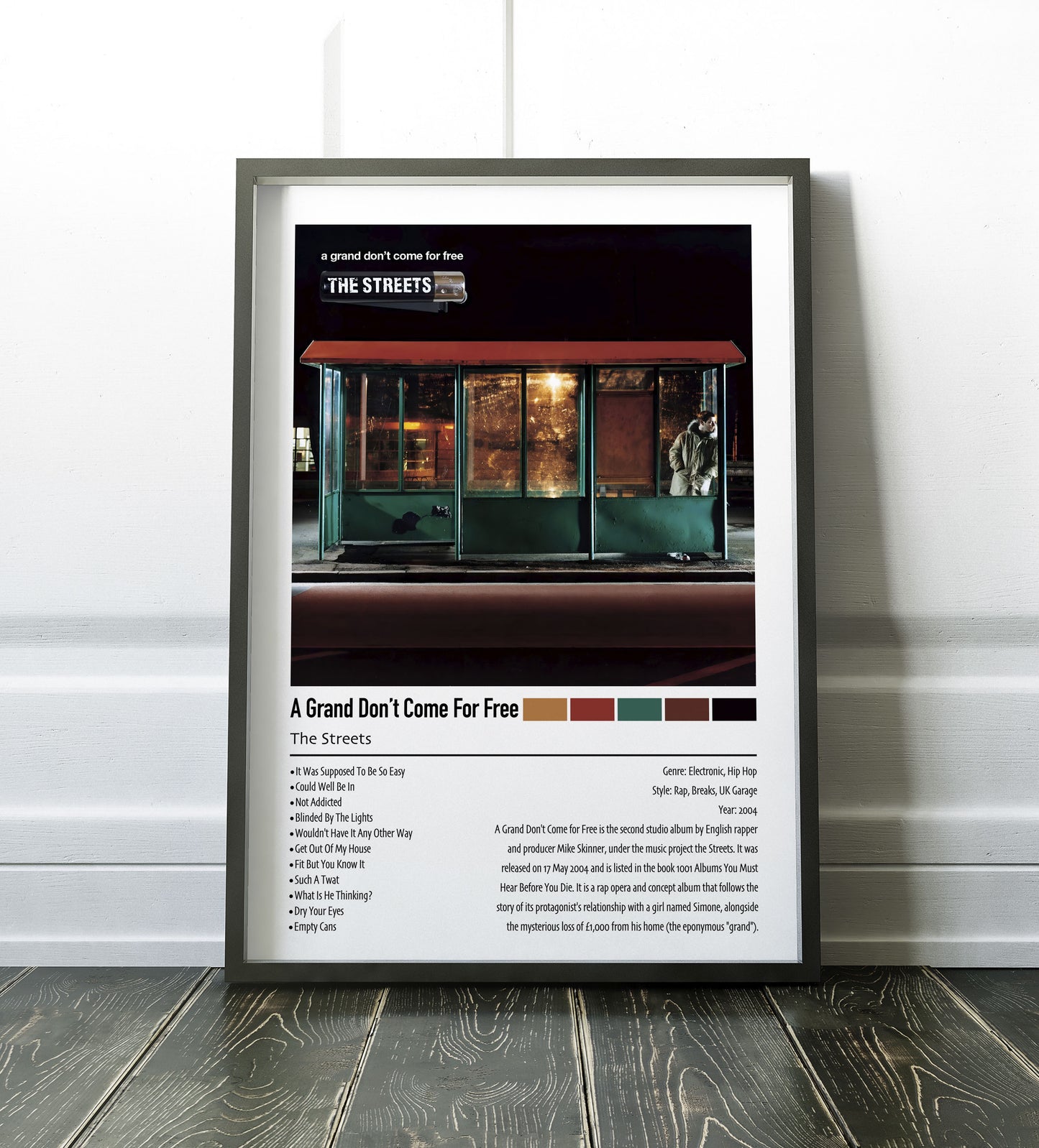 The Streets | A Grand Don't Come For Free | Custom Album Cover Poster Print