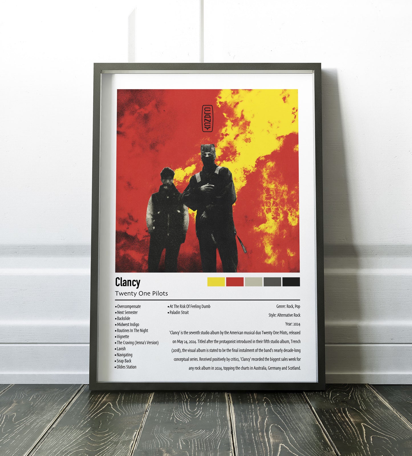 Twenty One Pilots | Clancy | Custom Album Cover Poster Print