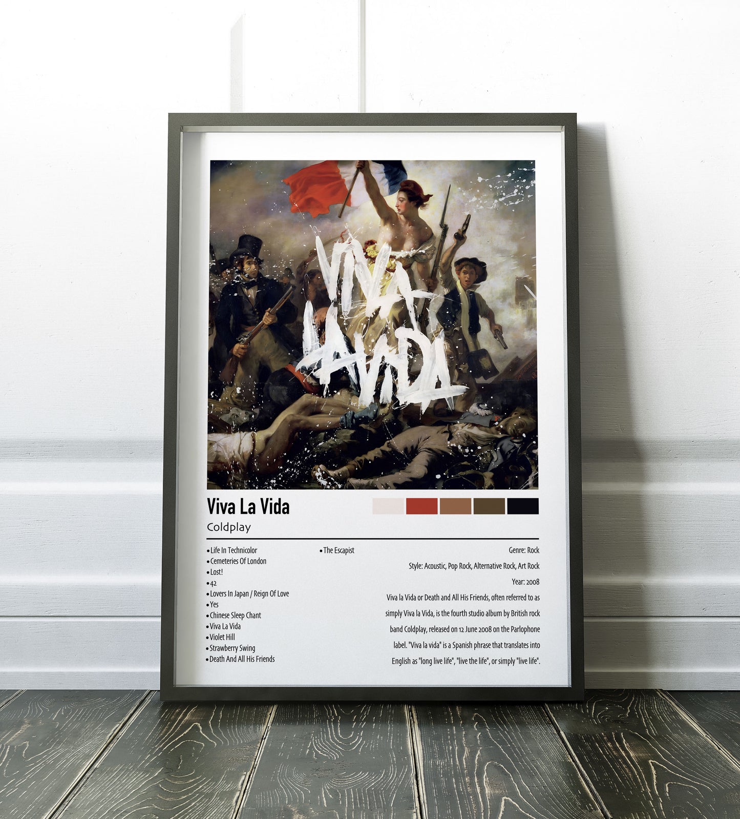 Coldplay | Viva La Vida | Custom Album Cover Poster Print
