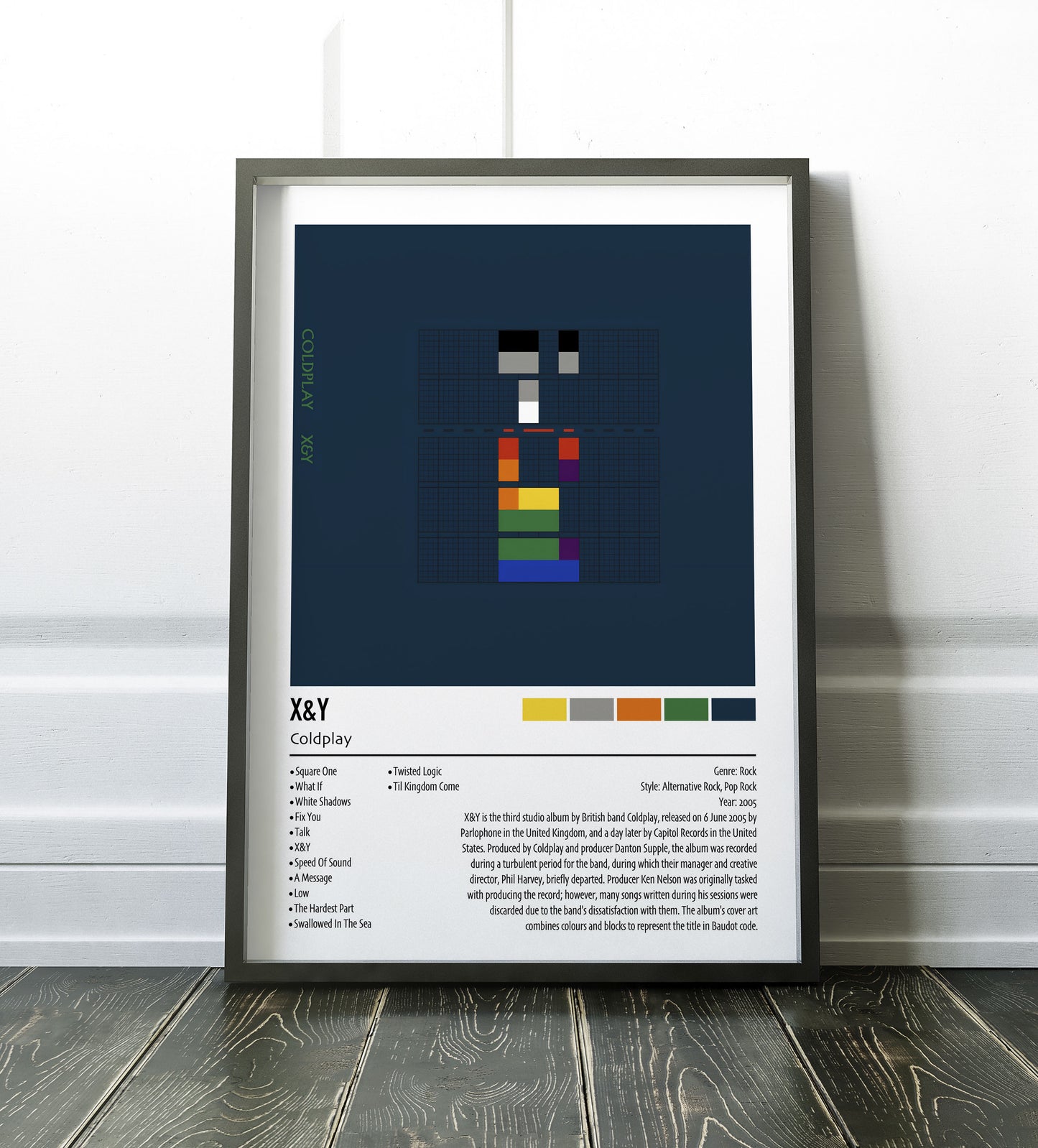 Coldplay | X&Y | Custom Album Cover Poster Print