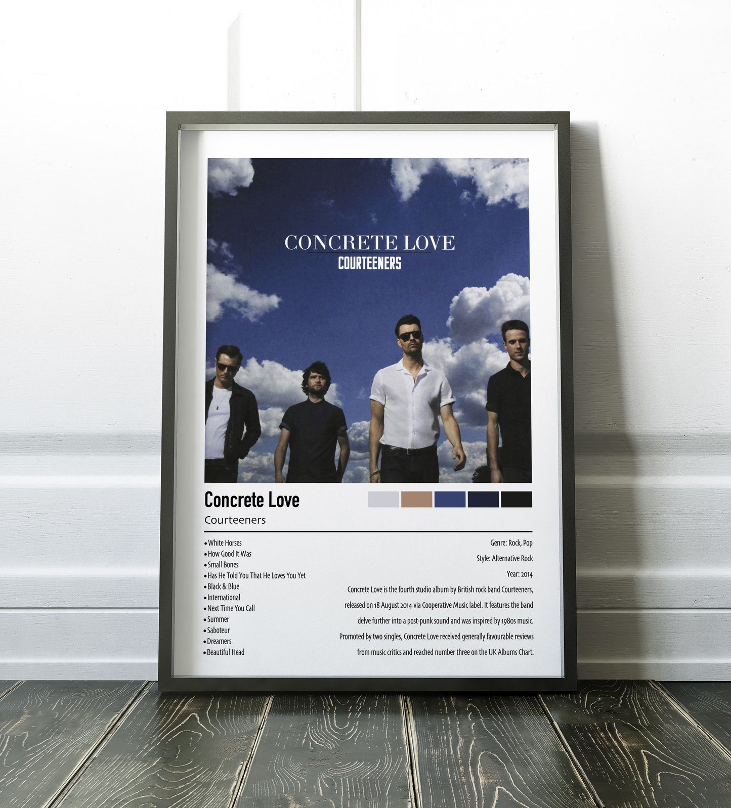 Courteeners | Concrete Love | Custom Album Cover Poster Print