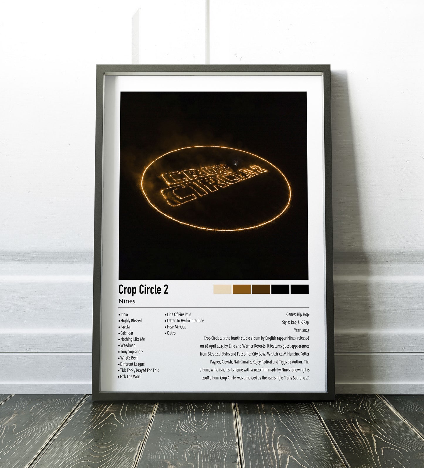 Nines | Crop Circle 2 | Custom Album Cover Poster Print