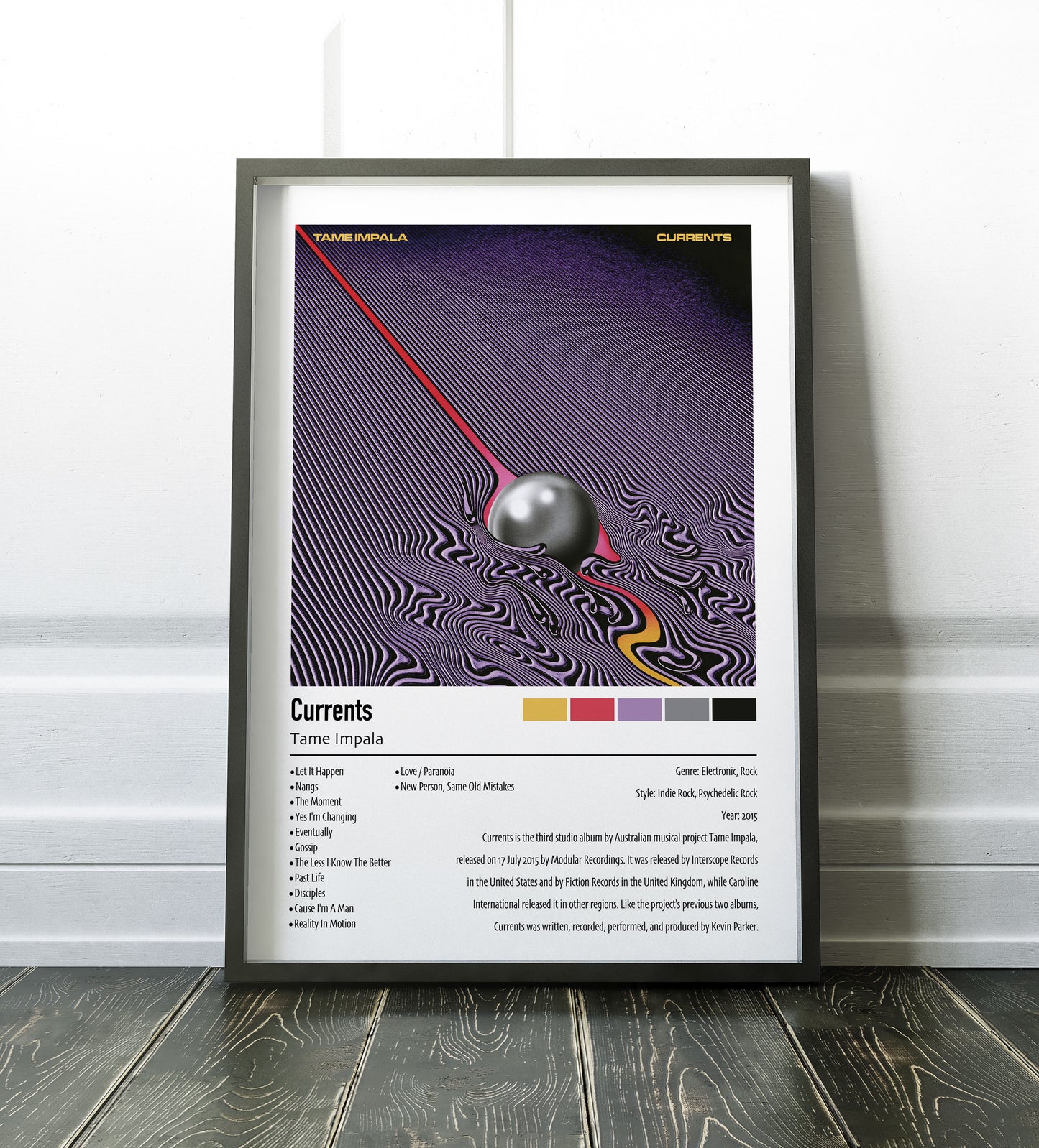Tame Impala | Currents | Custom Album Cover Poster Print