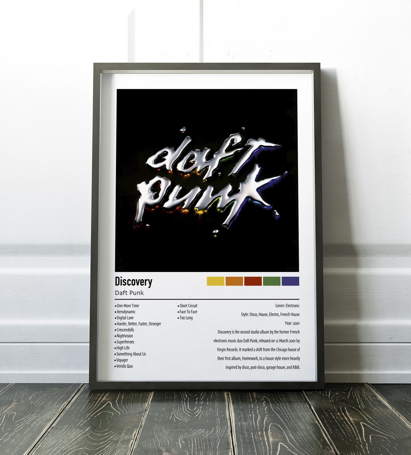 Daft Punk | Discovery | Custom Album Cover Poster Print