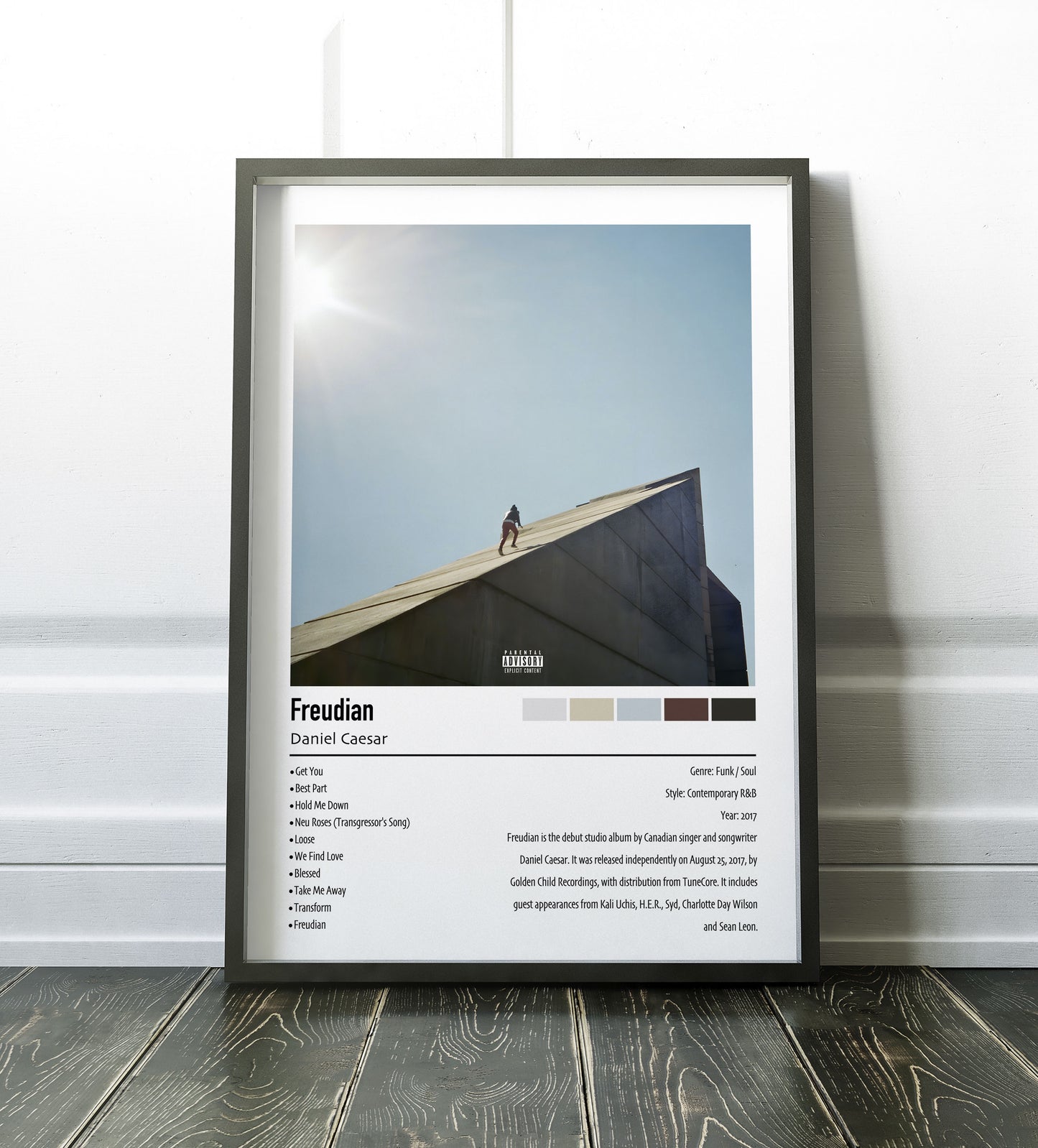 Daniel Caesar | Freudian | Custom Album Cover Poster Print