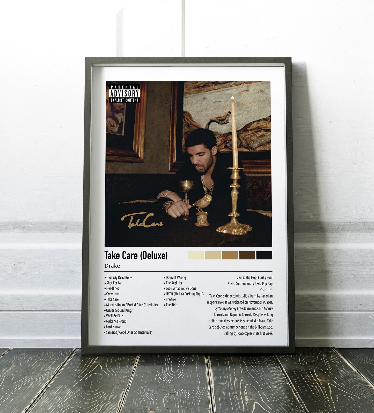 Drake | Take Care (Deluxe) | Custom Album Cover Poster Print