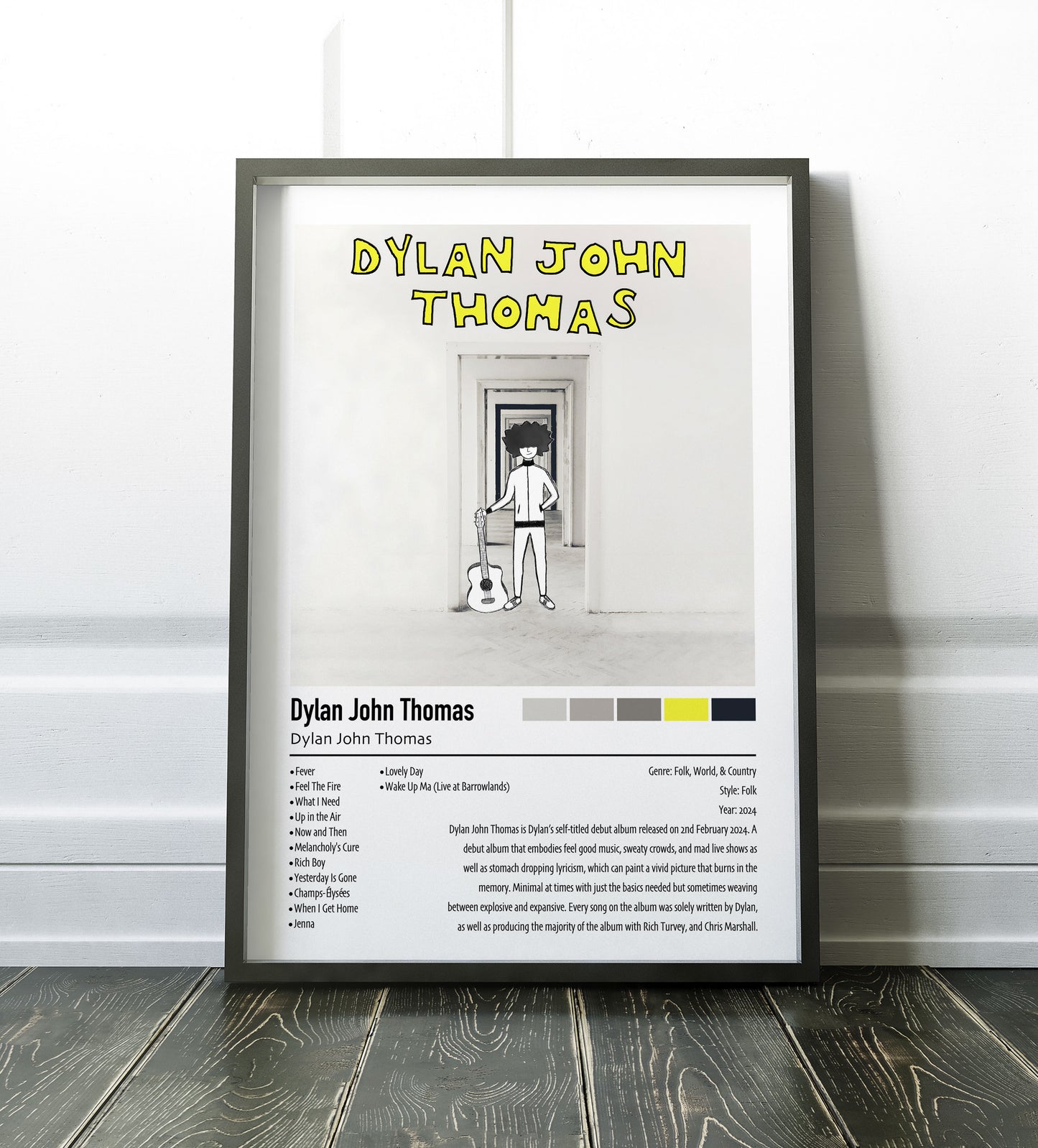 Dylan John Thomas | Dylan John Thomas | Custom Album Cover Poster Print