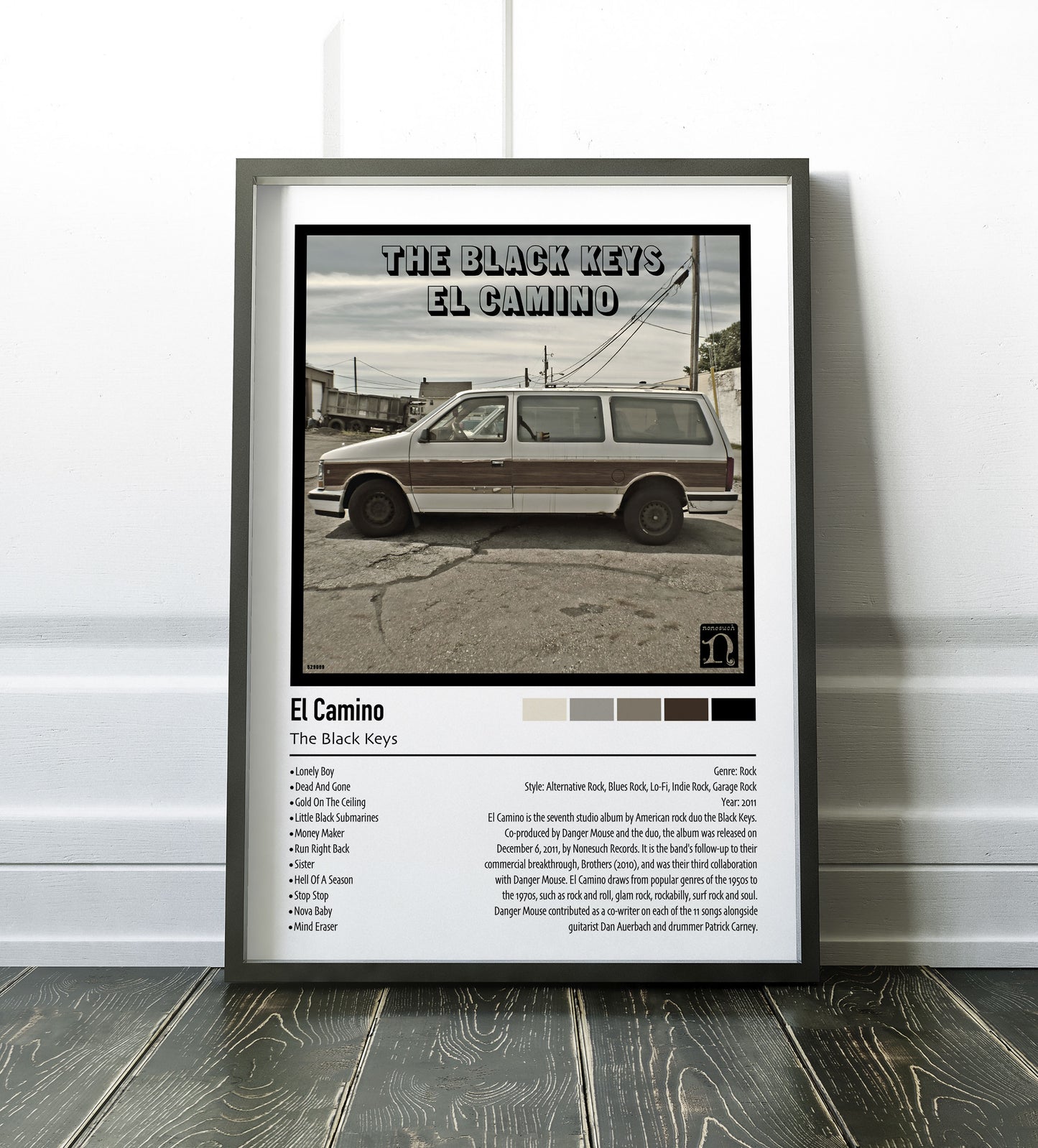 The Black Keys | El Camino | Custom Album Cover Poster Print