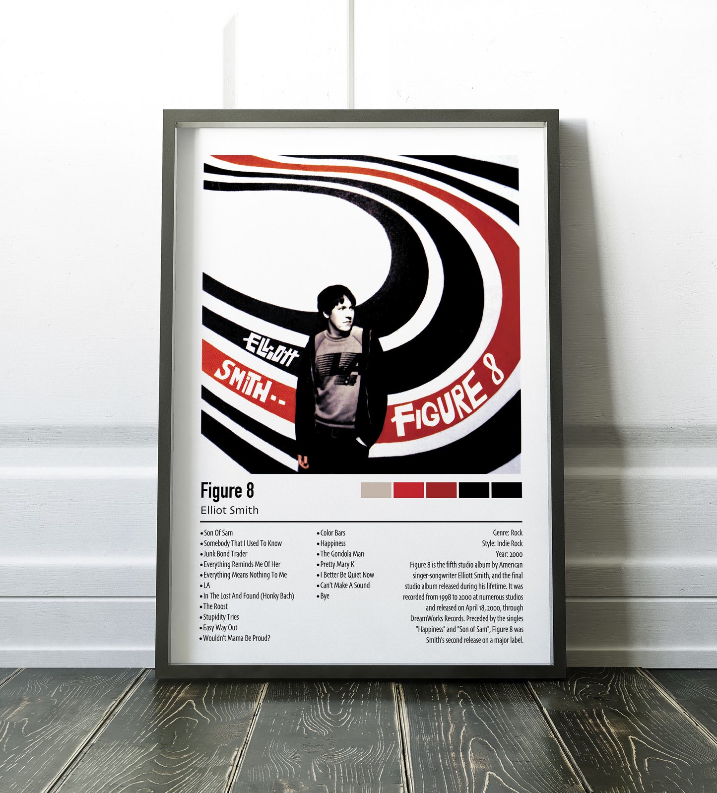 Elliot Smith | Figure 8 | Custom Album Cover Poster Print