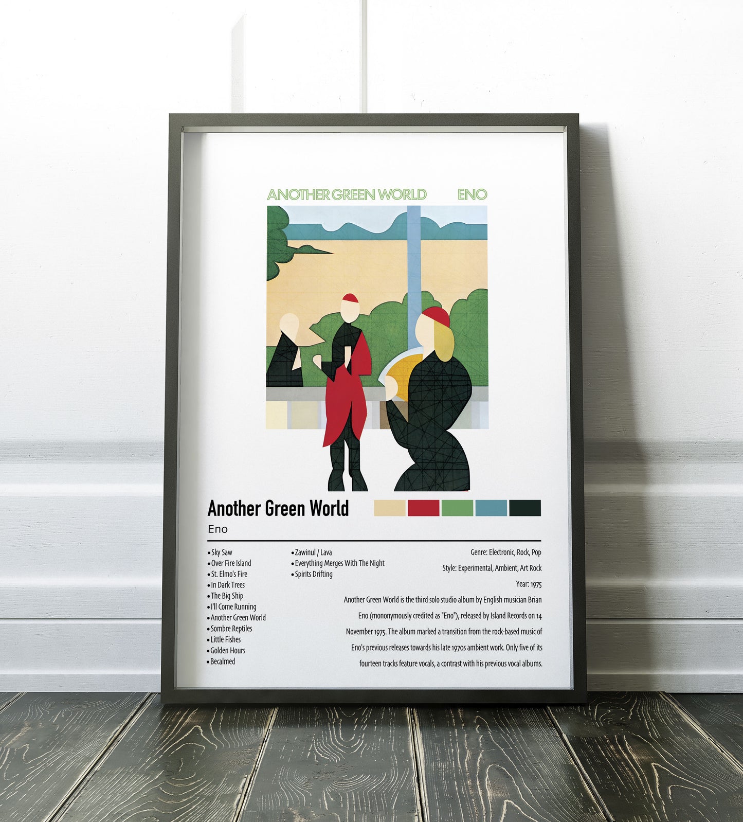 Eno | Another Green World | Custom Album Cover Poster Print