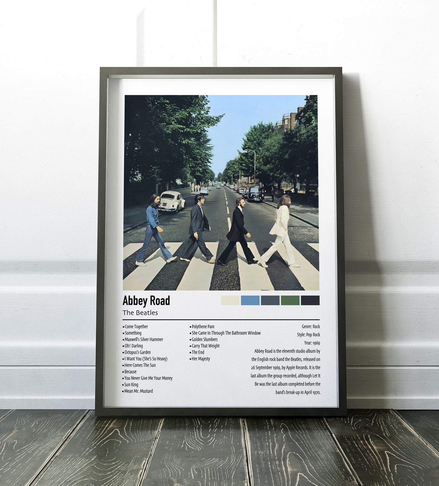 The Beatles | Abbey Road | Custom Album Cover Poster Print