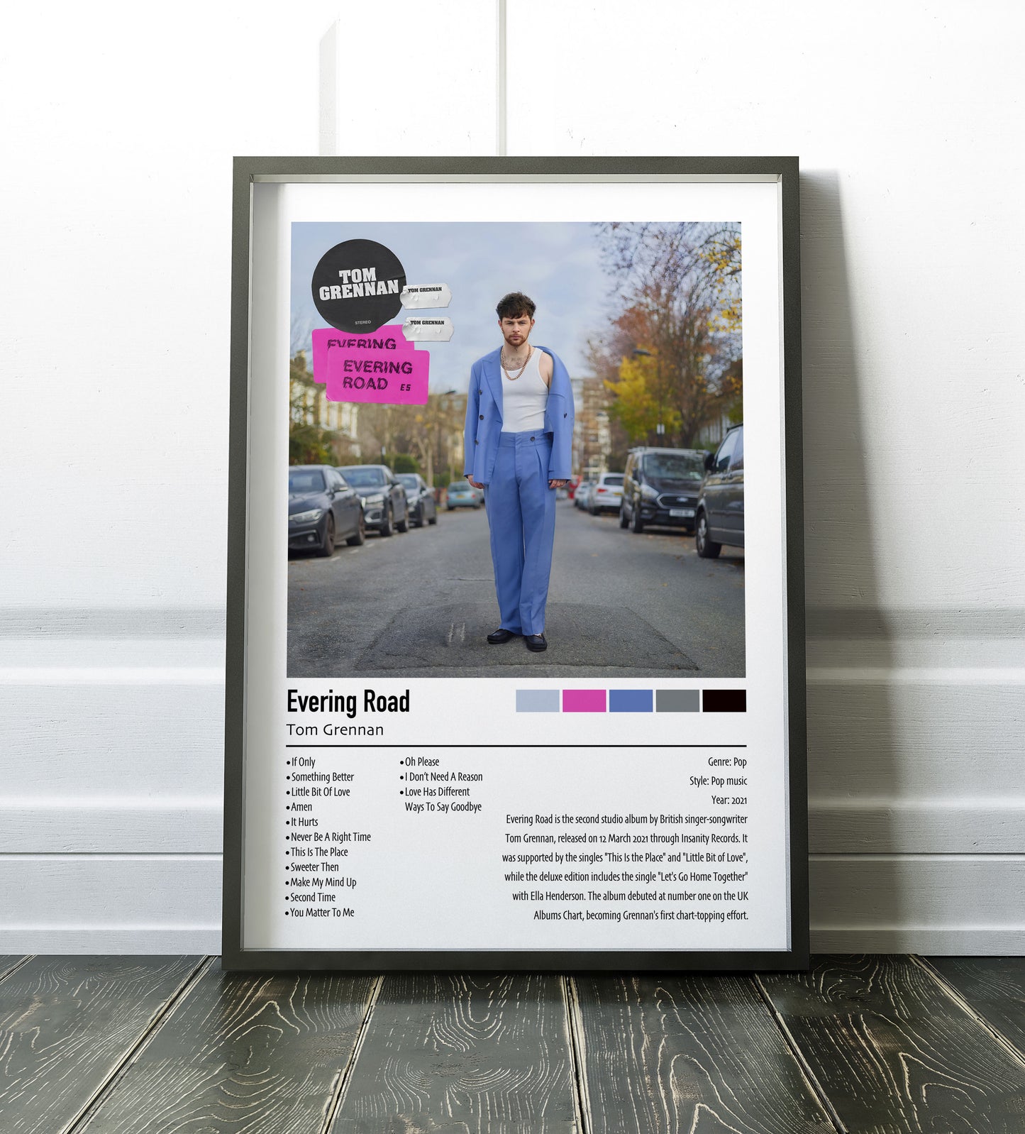 Tom Brennan | Evering Road | Custom Album Cover Poster Print