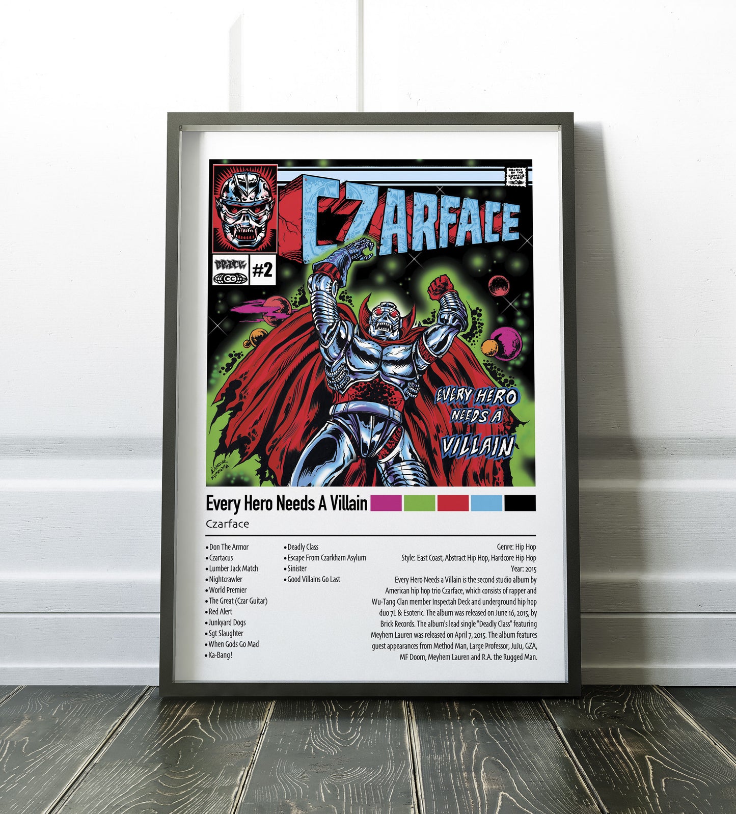 Czarface | Every Hero Needs A Villain | Custom Album Cover Poster Print