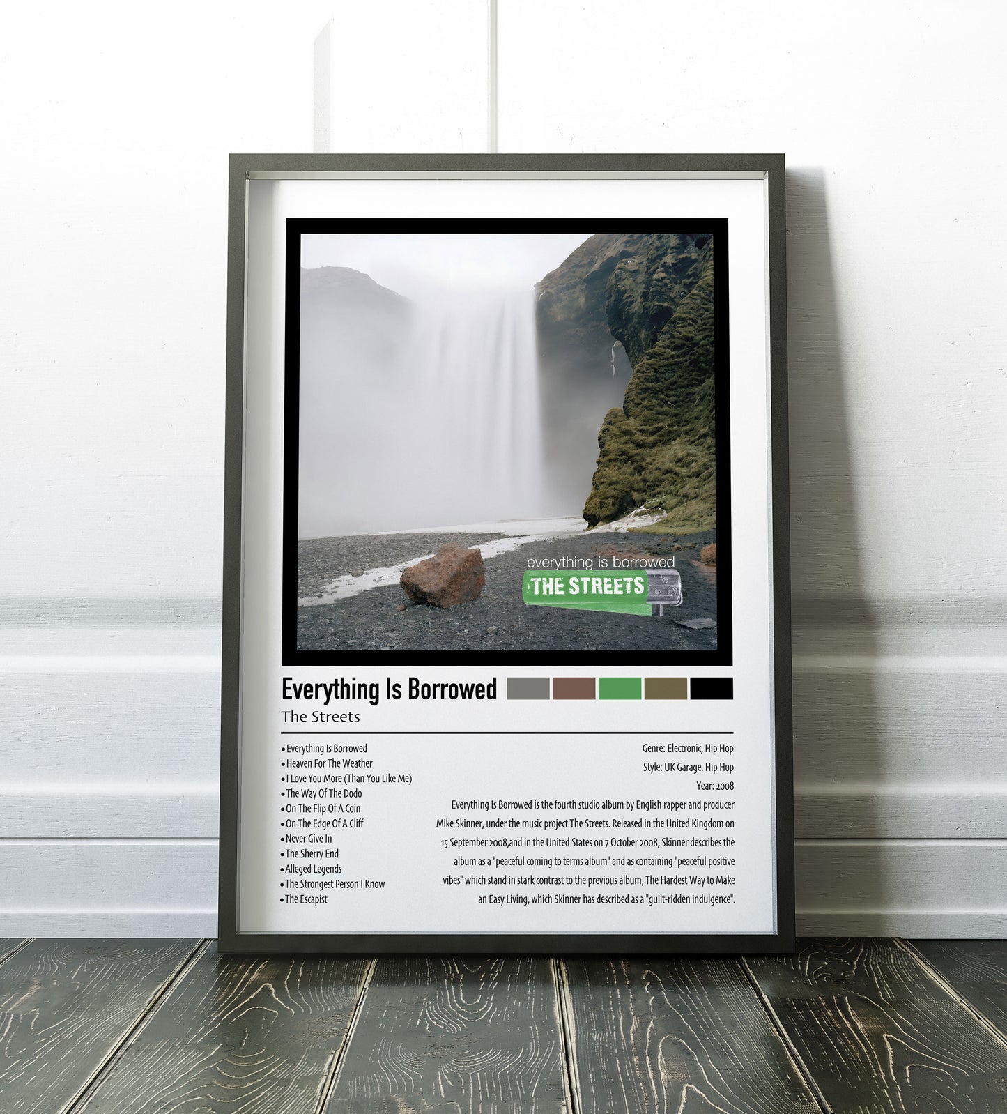 The Streets | Everything Is Borrowed | Custom Album Cover Poster Print