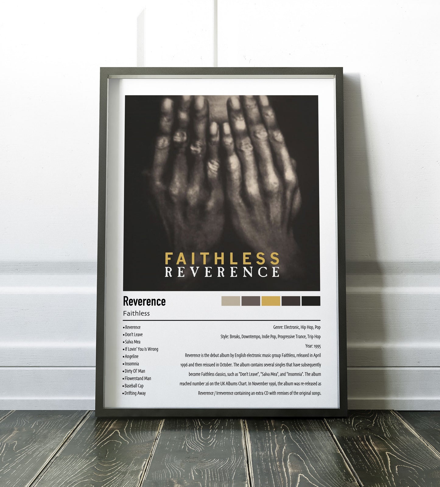 Faithless |  Reverence | Custom Album Cover Poster Print