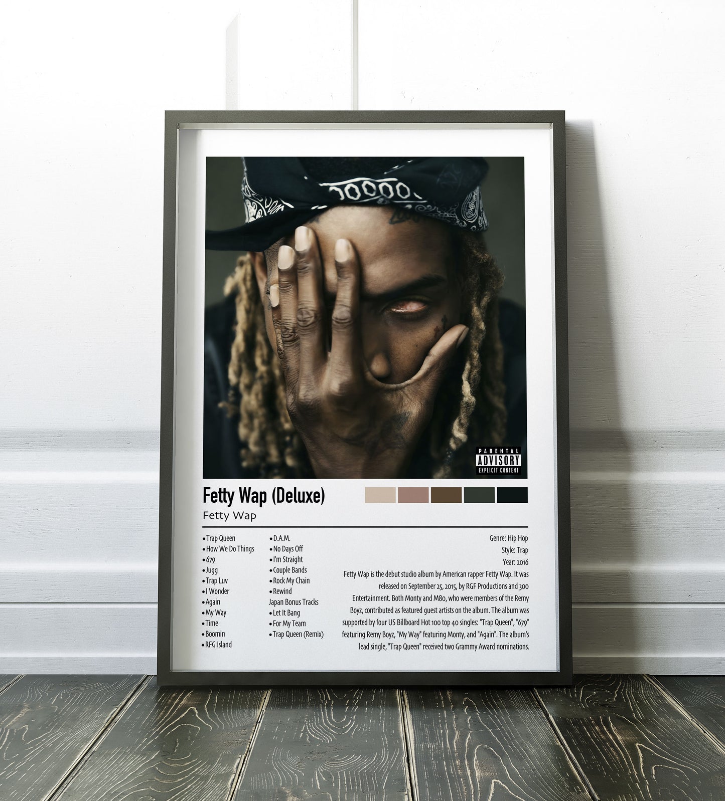 Fetty Wap | Fetty Wap (Deluxe) | Custom Album Cover Poster Print