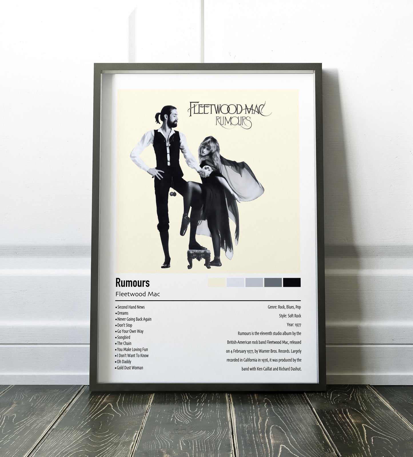 Fleetwood Mac | Rumours | Custom Album Cover Poster Print