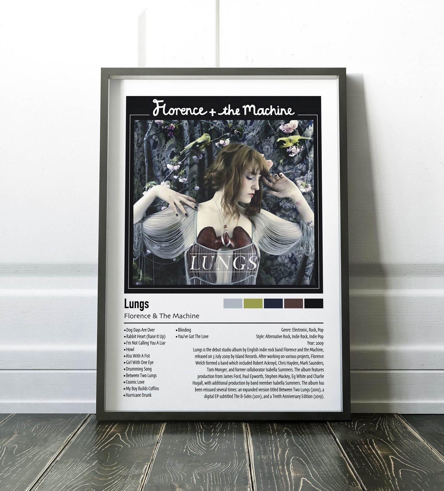 Florence & The Machine | Lungs | Custom Album Cover Poster Print