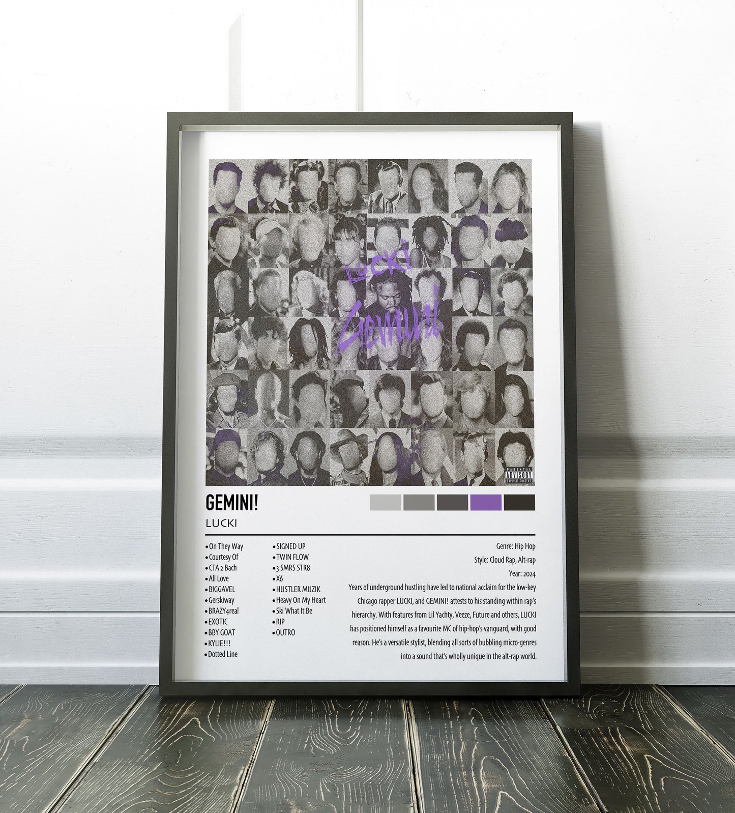 LUCKI | GEMINI! | Custom Album Cover Poster Print