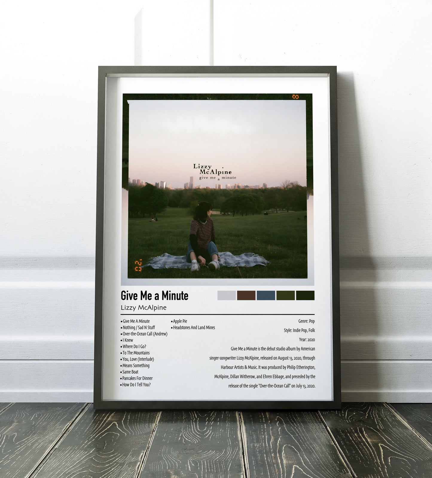 Lizzy McAlpine | Give Me A Minute | Custom Album Cover Poster Print