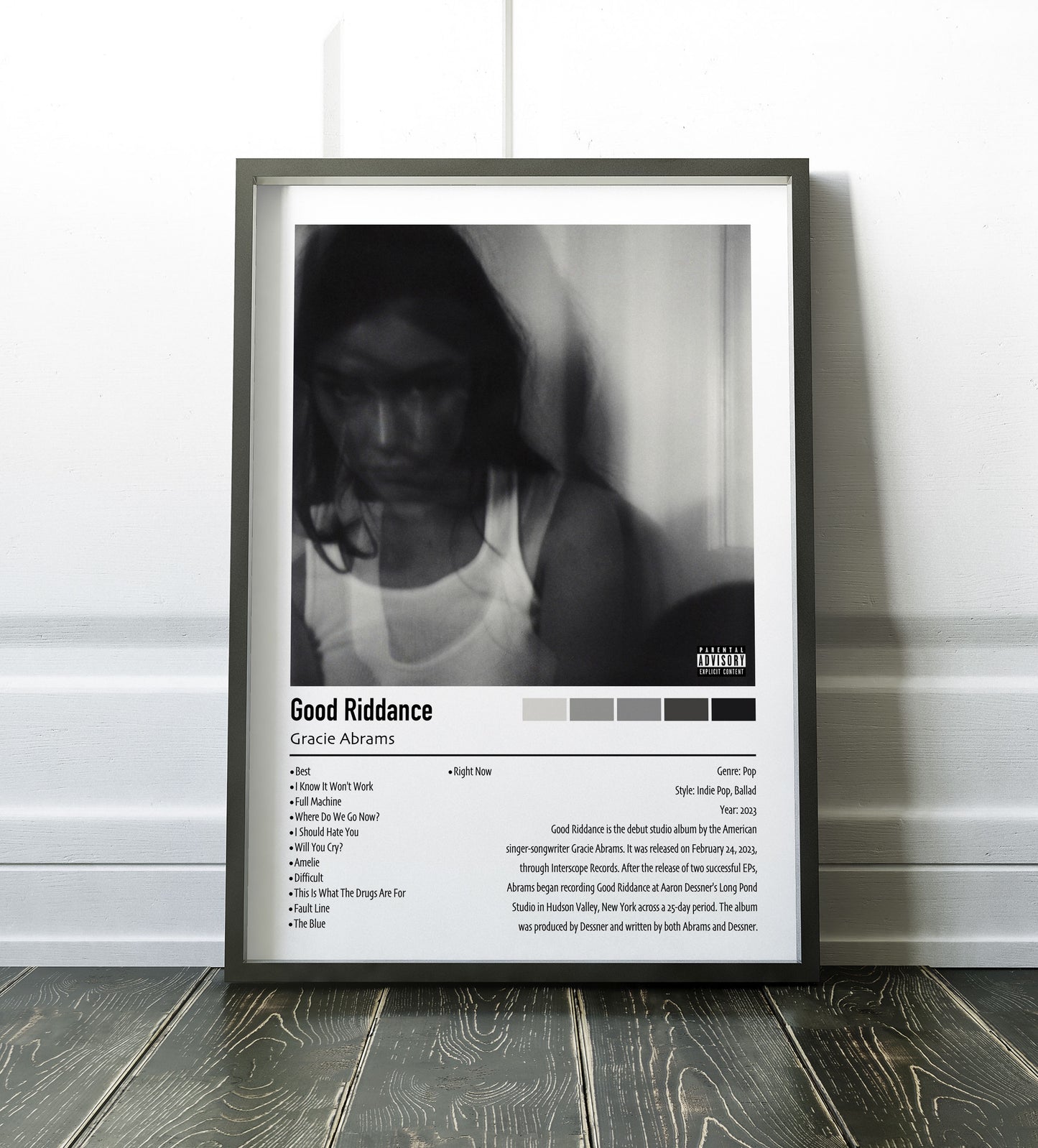 Gracie Abrams | Good Riddance | Custom Album Cover Poster Print