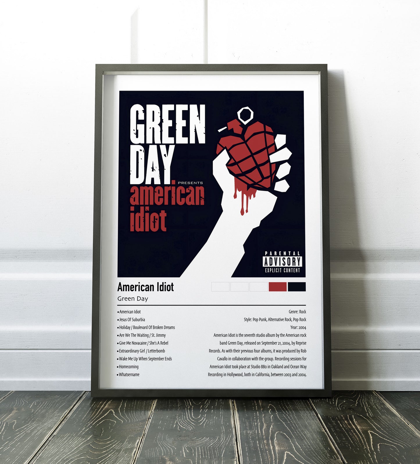 Green Day | American Idiot | Custom Album Cover Poster Print