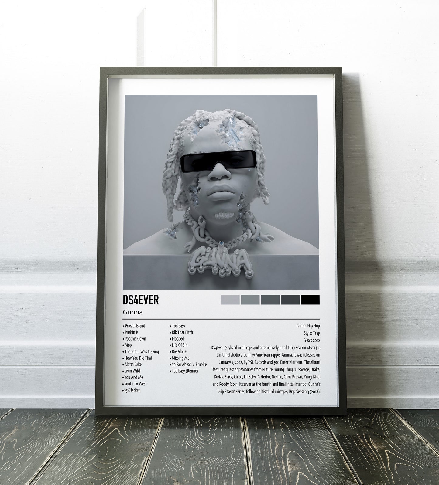 Gunna | DS4EVER | Custom Album Cover Poster Print