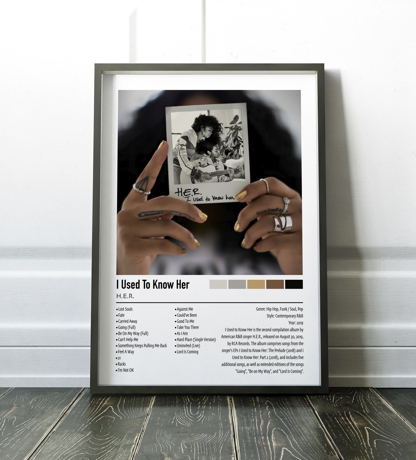 H.E.R. | I Used To Know Her | Custom Album Cover Poster Print