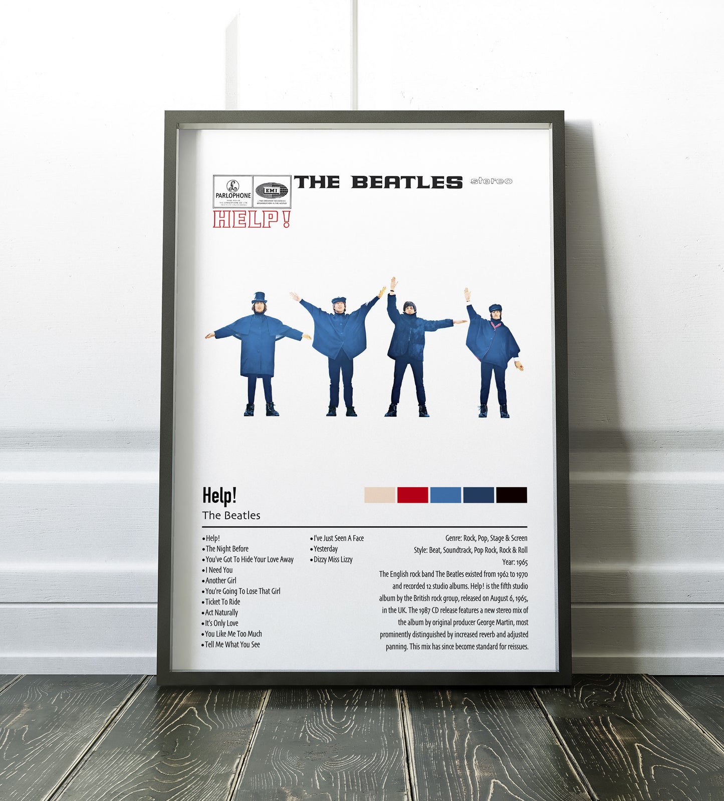 The Beatles | Help! | Custom Album Cover Poster Print